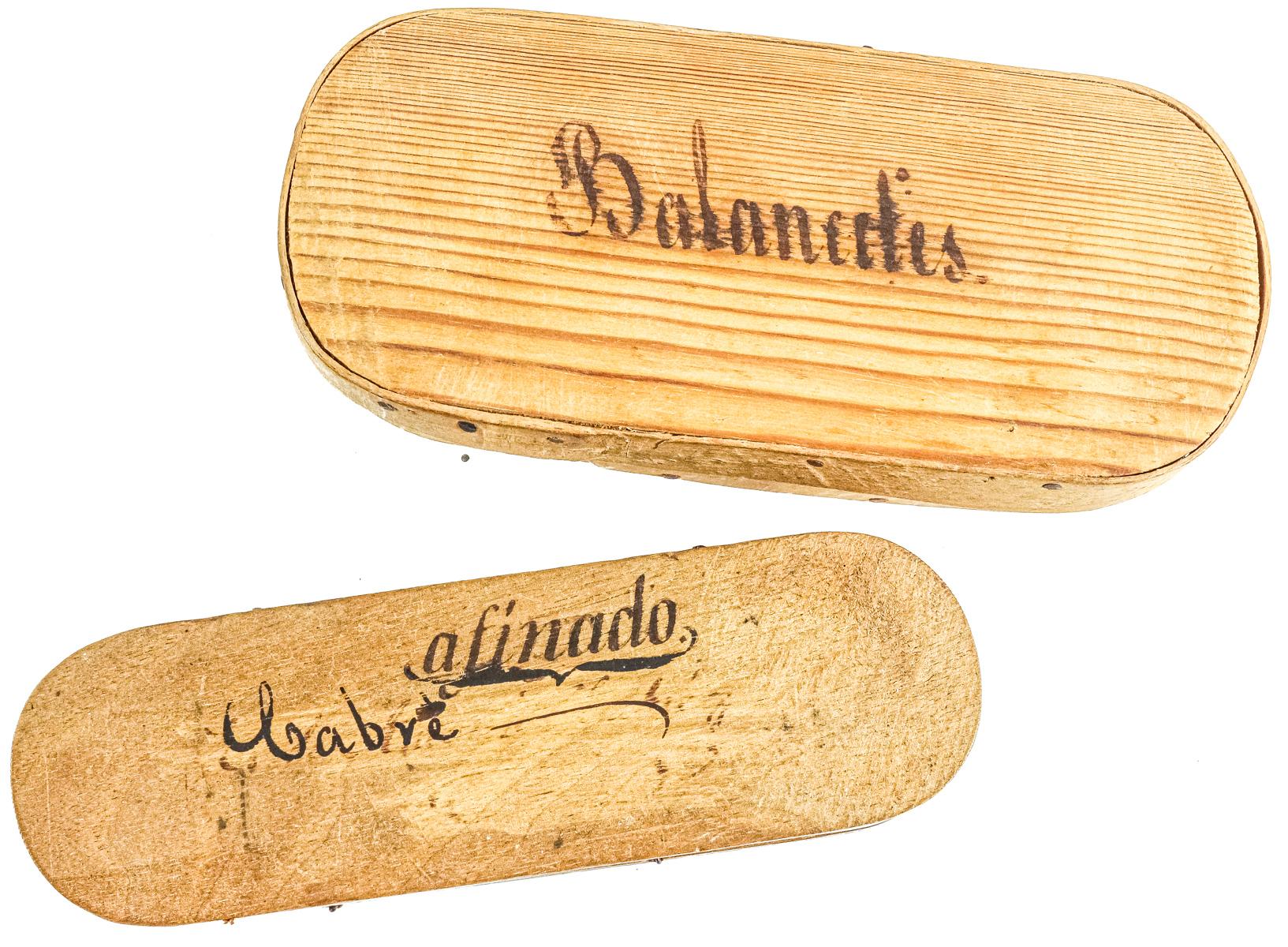 DOS BALANZAS PARA PESAR ORO DEL SIGLO XIX