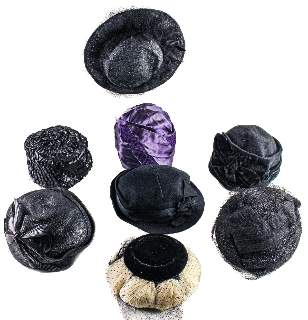 LOTE DE OCHO SOMBREROS DE DEL PRIMER TERCIO DEL S.XX