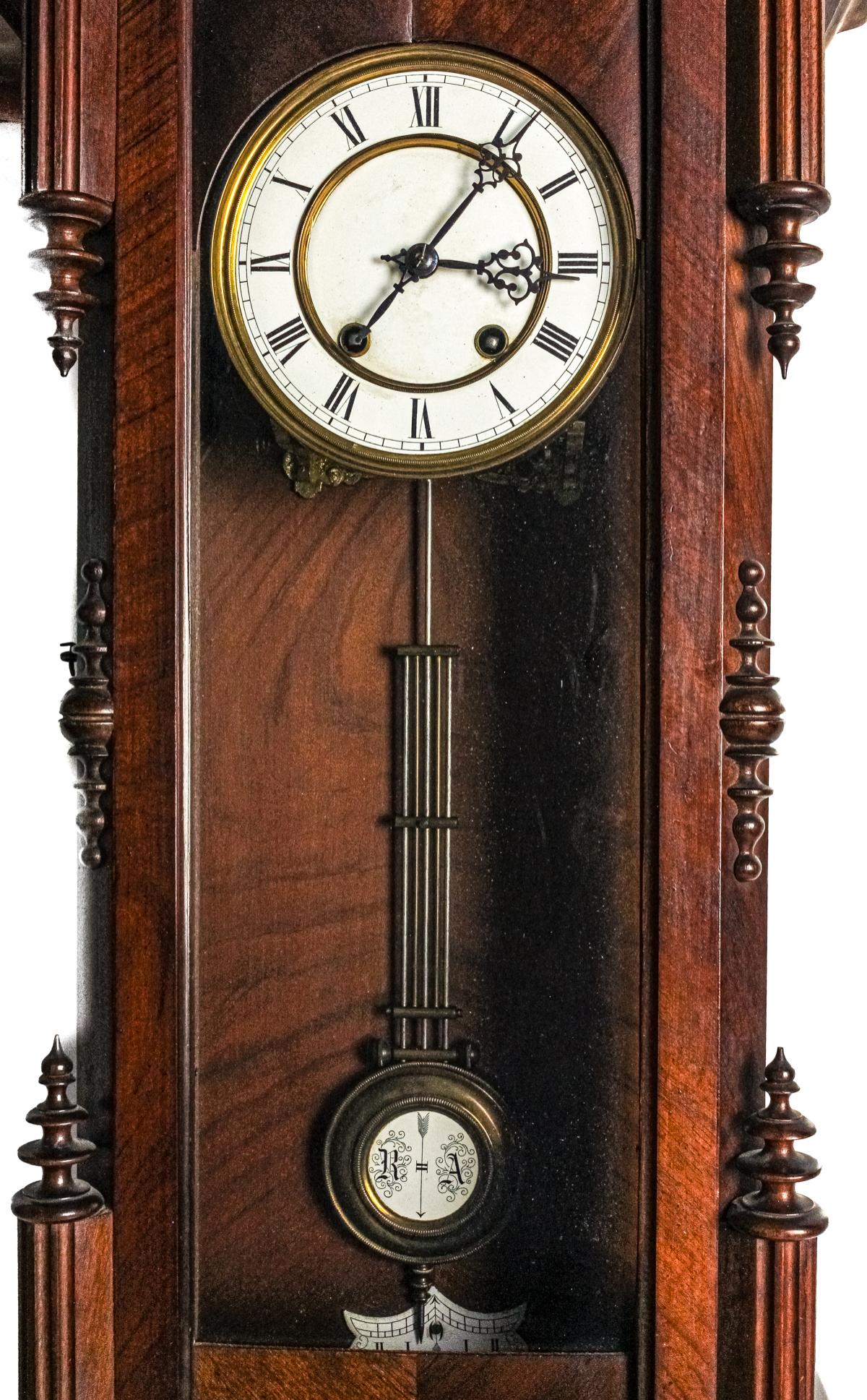 RELOJ DE PARED DE FINALES DE SIGLO XIX