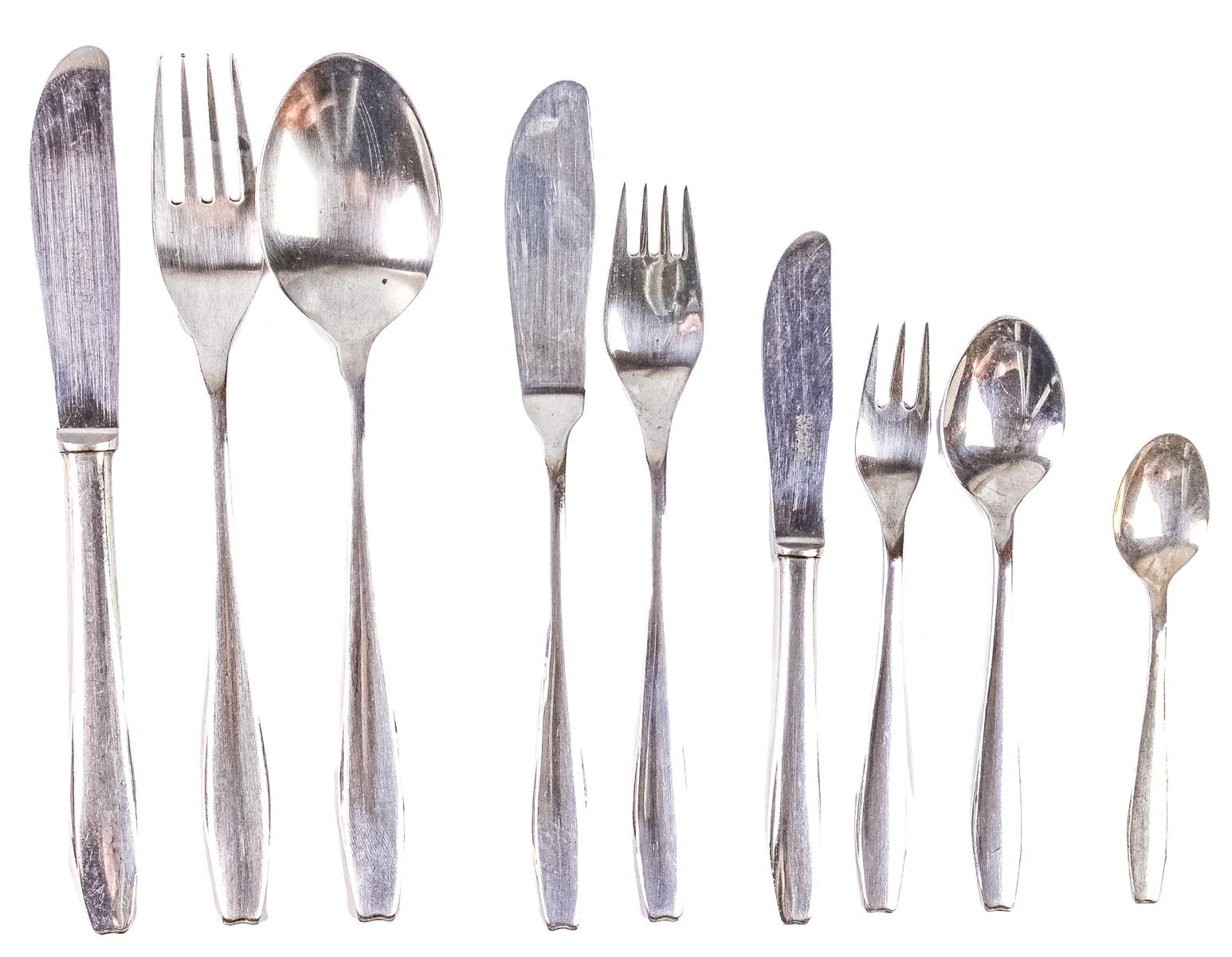 CUBERTERIA DE PLATA DE LOS AÑOS 70