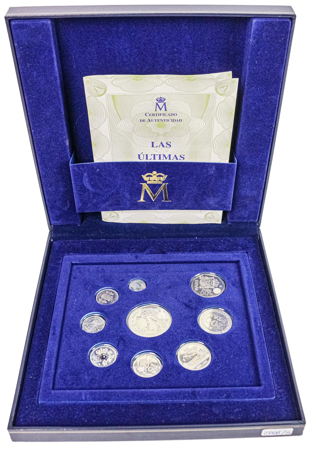 COLECCIÓN DE "LAS ÚLTIMAS PESETAS EN PLATA