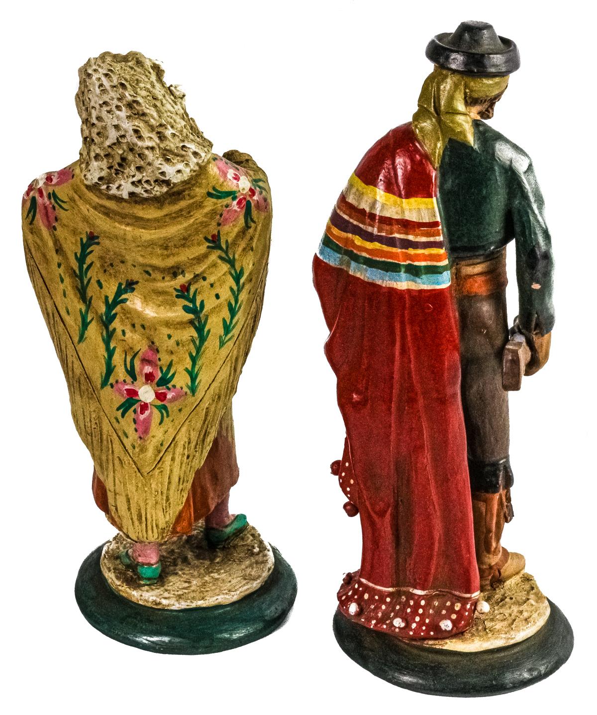 PAREJA DE PERSONAJES GOYESCOS DE MEDIADOS DEL S.XX