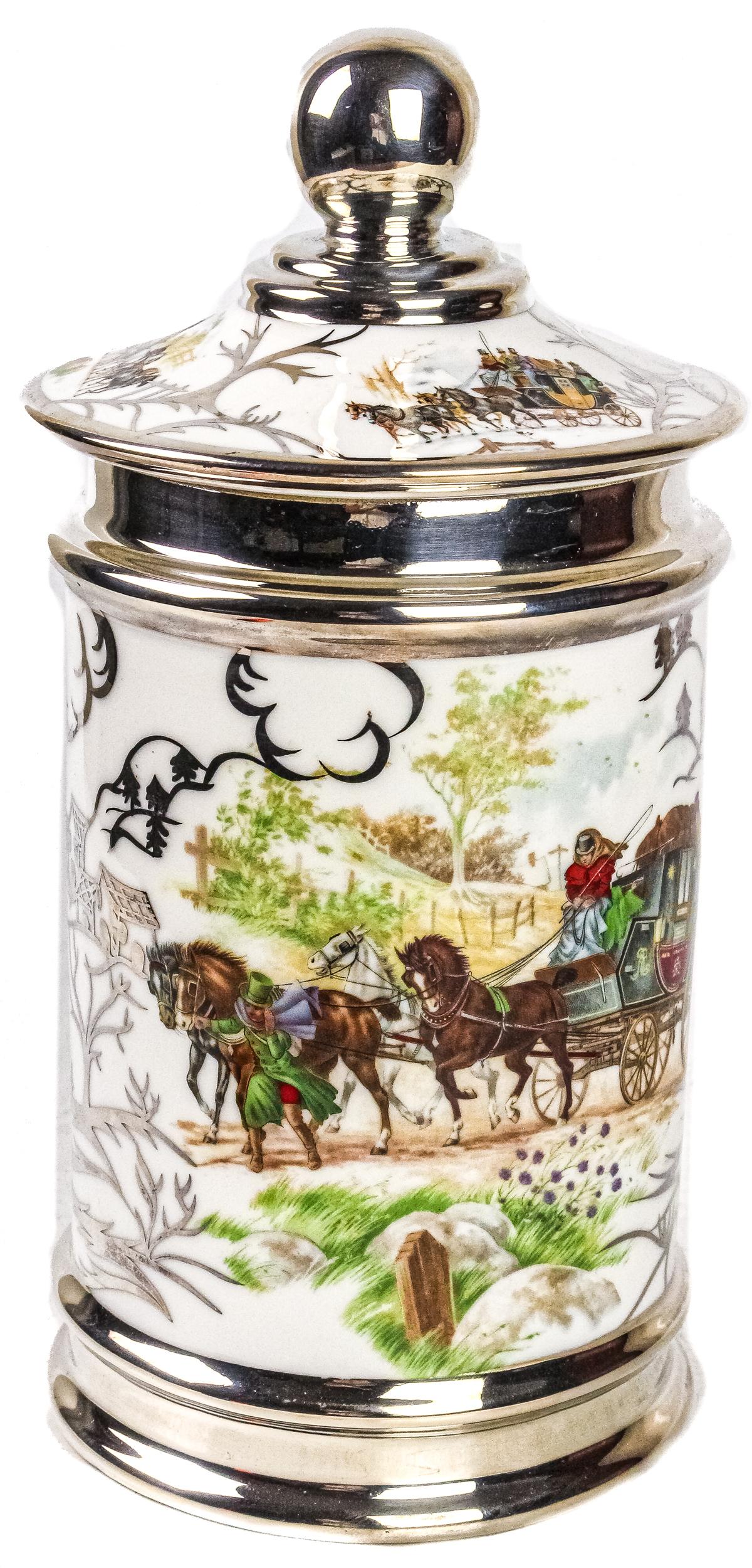 TARRO DE PORCELANA DEL ÚLTIMO TERCIO DEL S.XX