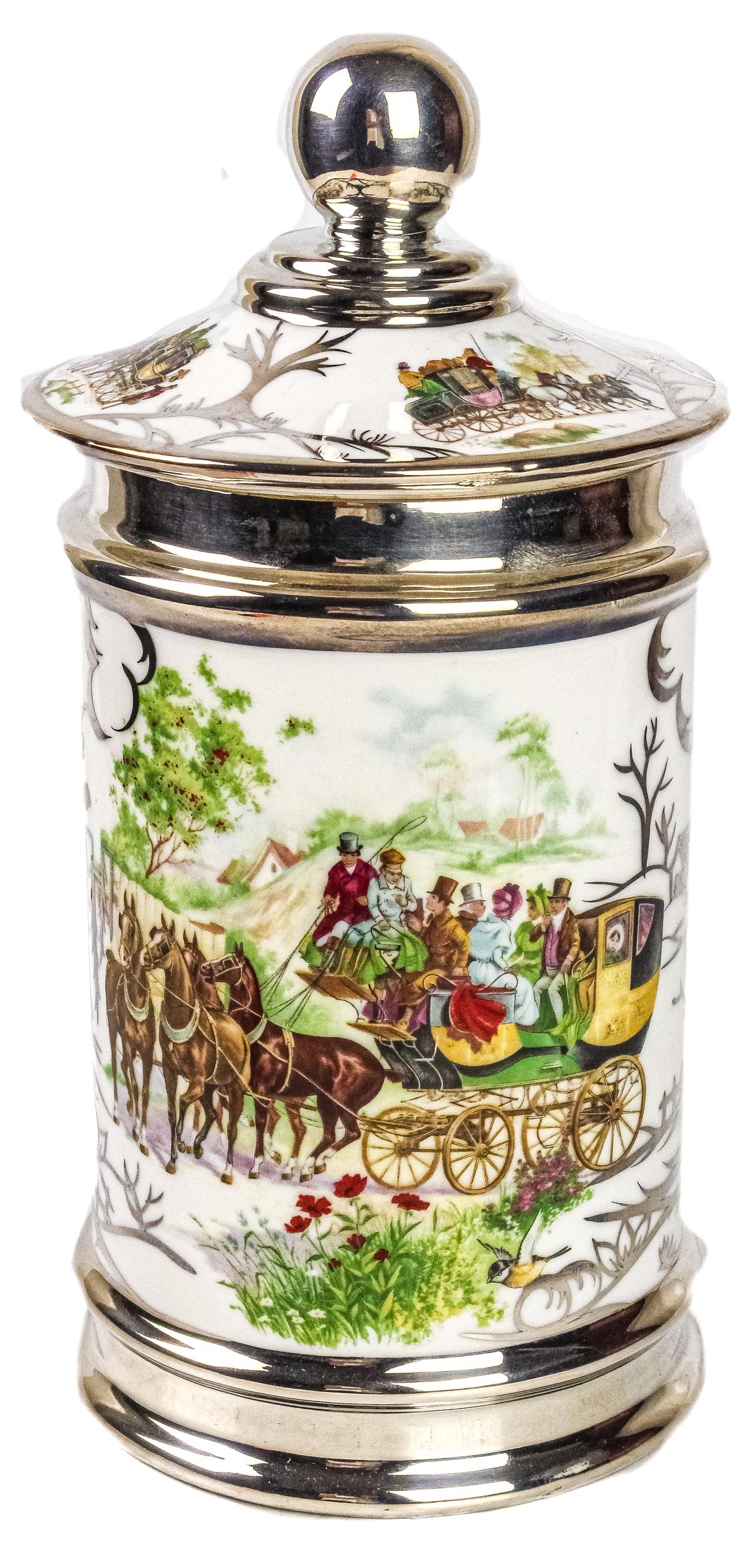 TARRO DE PORCELANA DEL ÚLTIMO TERCIO DEL S.XX