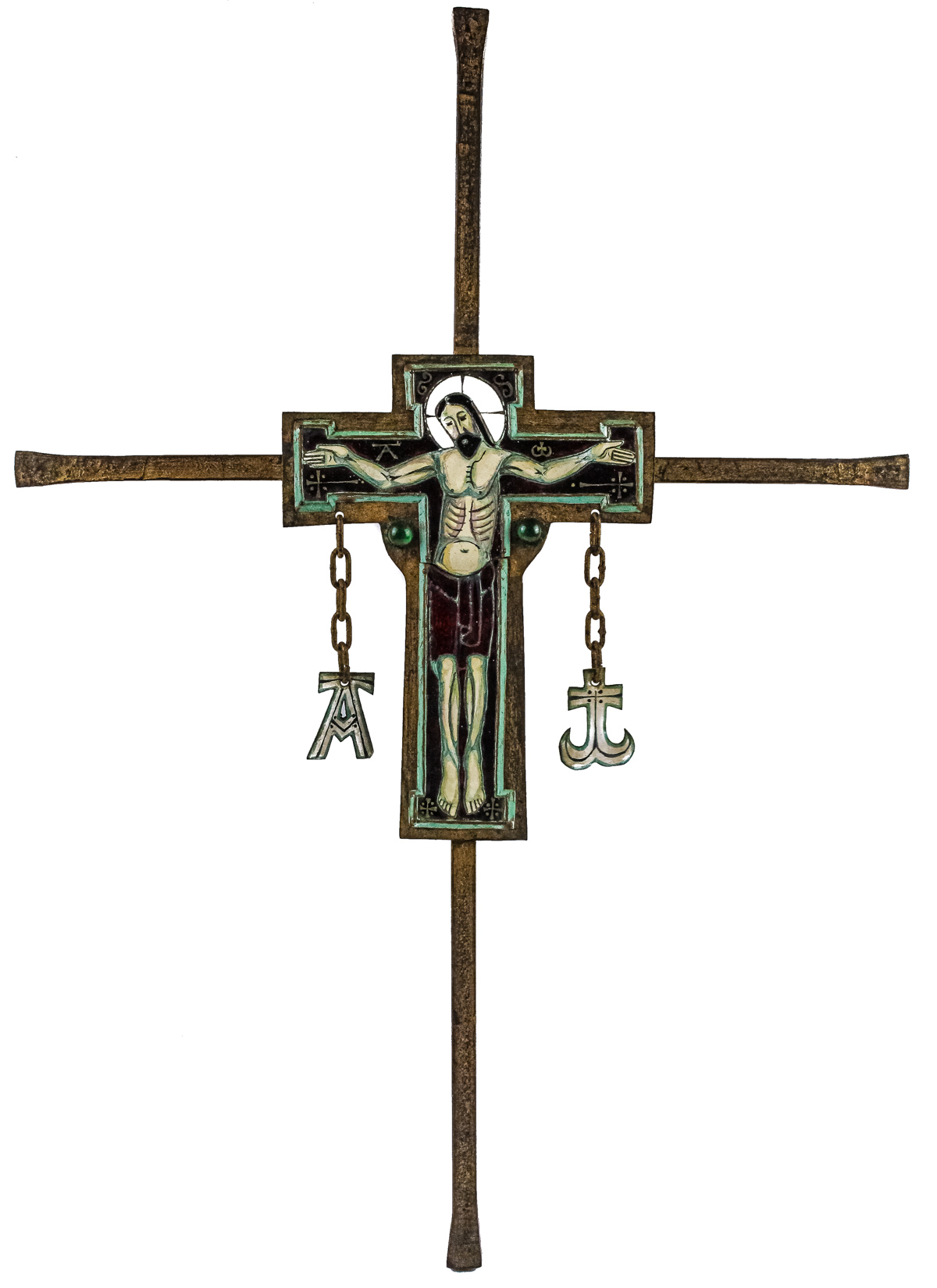 CRISTO ESMALTADO DE LOS AÑOS 70