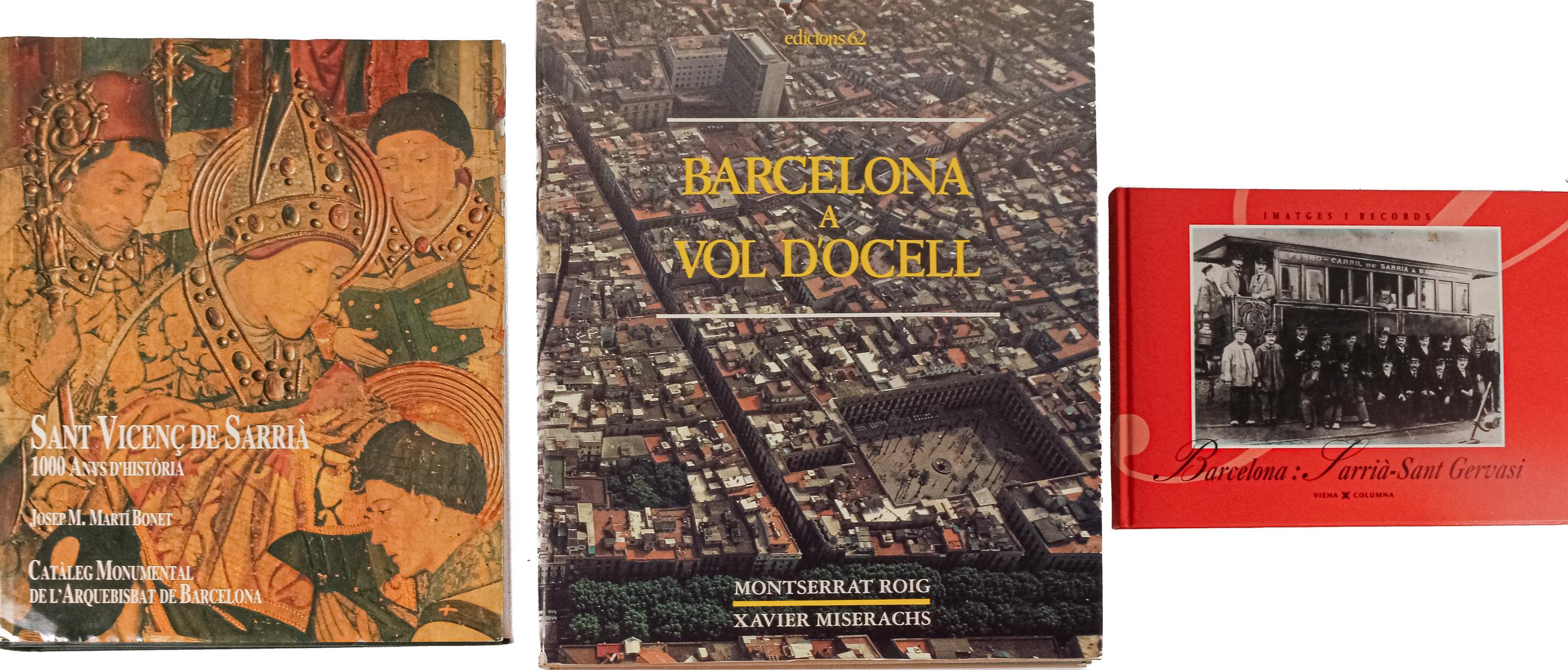 TRES LIBROS SOBRE BARCELONA Y SARRIÀ