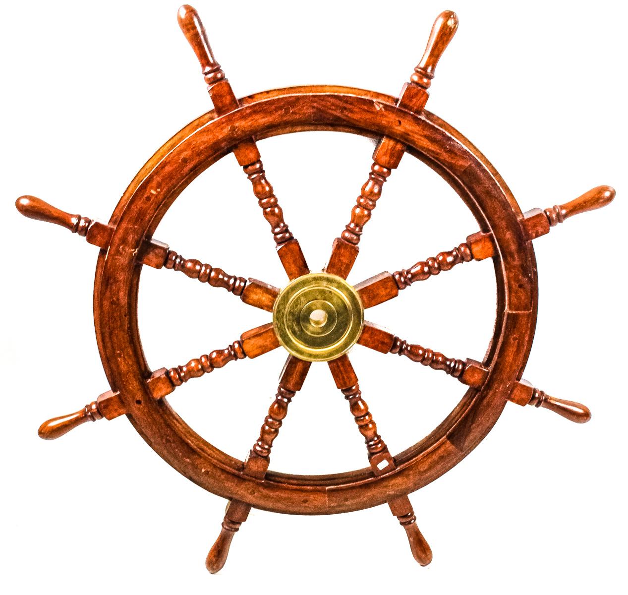 TIMÓN  DECORATIVO DE BARCO 