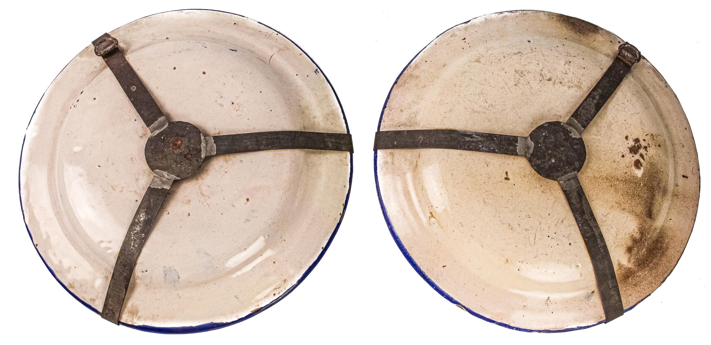 DOS PLATOS EN CERÁMICA DE FINALES DEL S.XIX, PPS DEL S.XX
