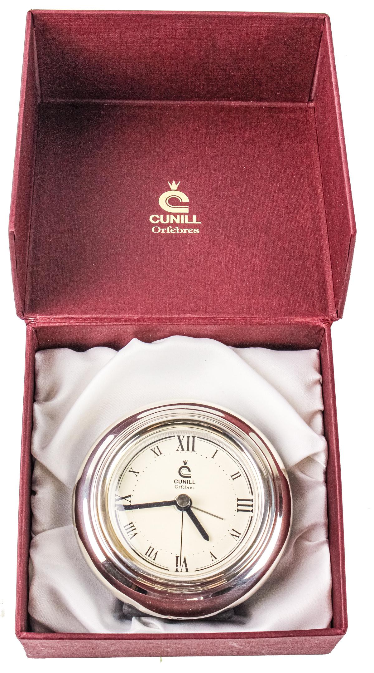 PEQUEÑO RELOJ EN PLATA DEL ÚLTIMO CUARTO DEL S.XX