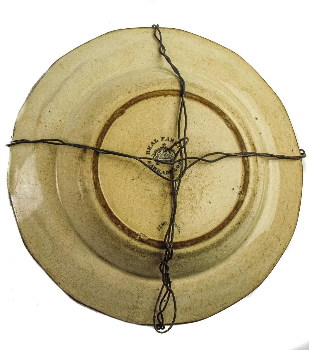 PLATO DE SARGADELOS DE LA TERCERA ÉPOCA S. XIX