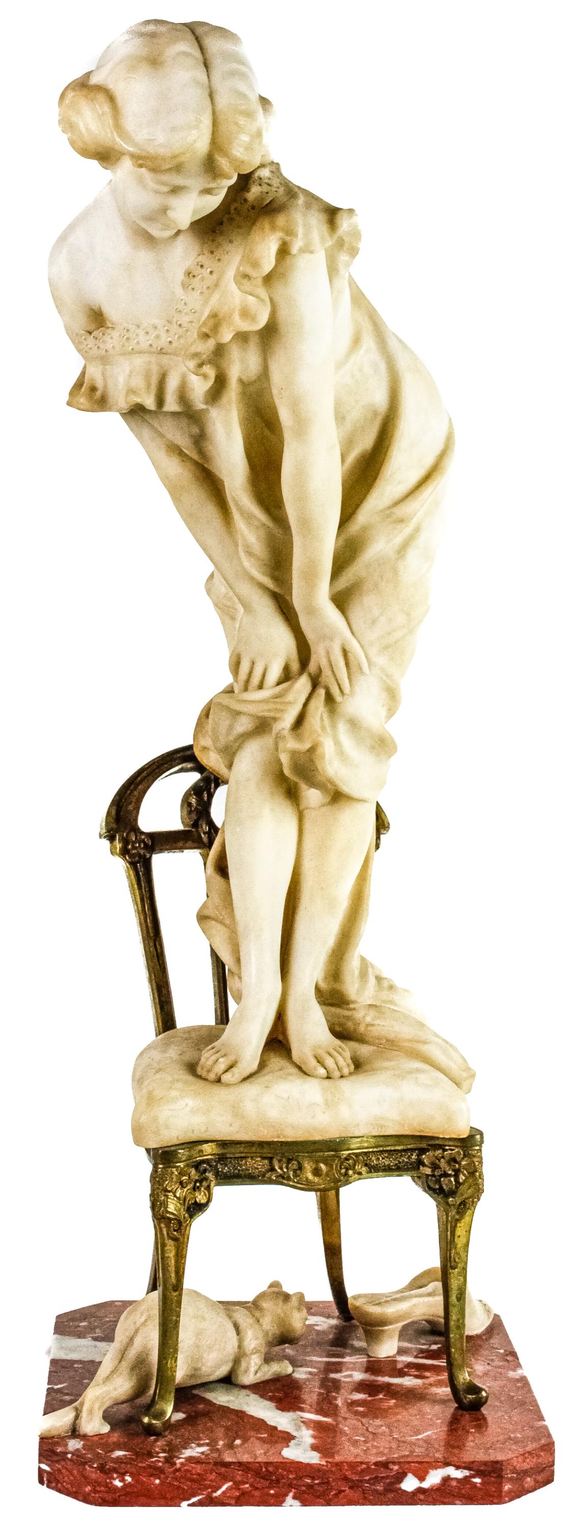 FIGURA DE ESCUELA ITALIANA CIRCA 1900