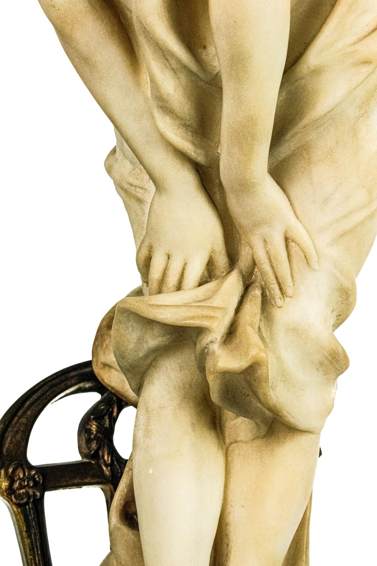 FIGURA DE ESCUELA ITALIANA CIRCA 1900