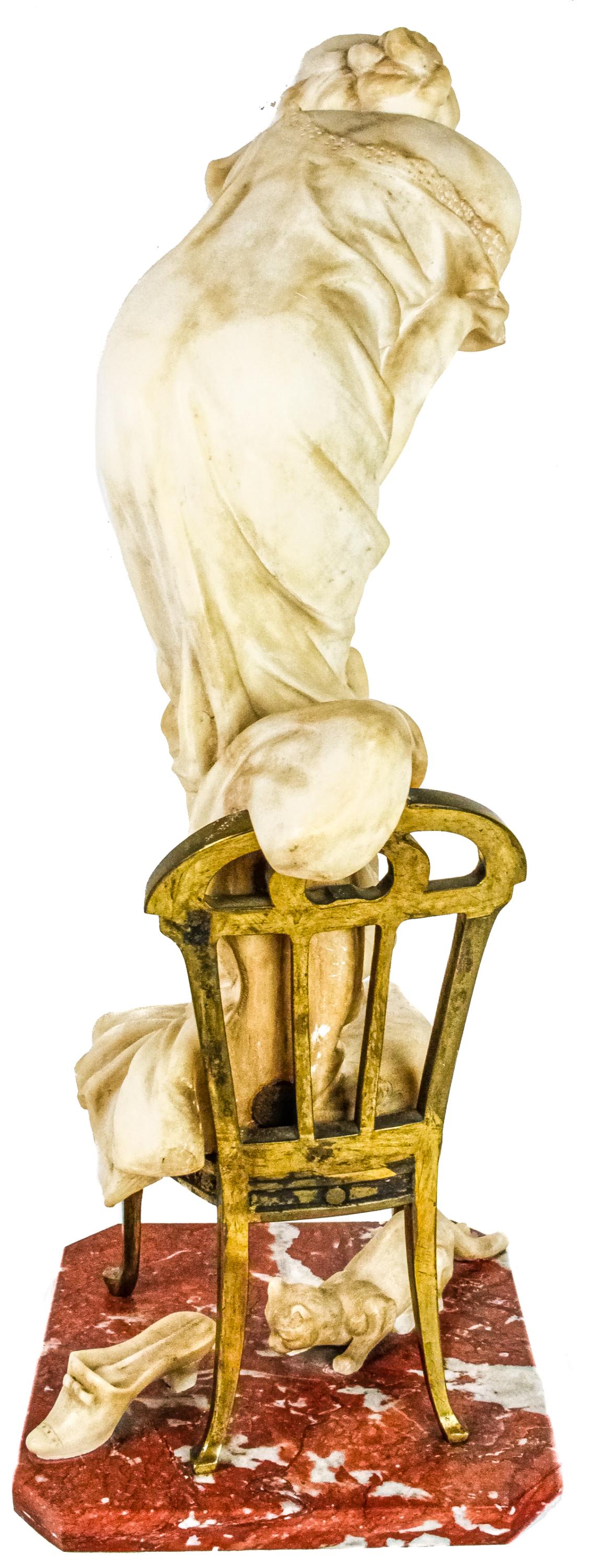 FIGURA DE ESCUELA ITALIANA CIRCA 1900