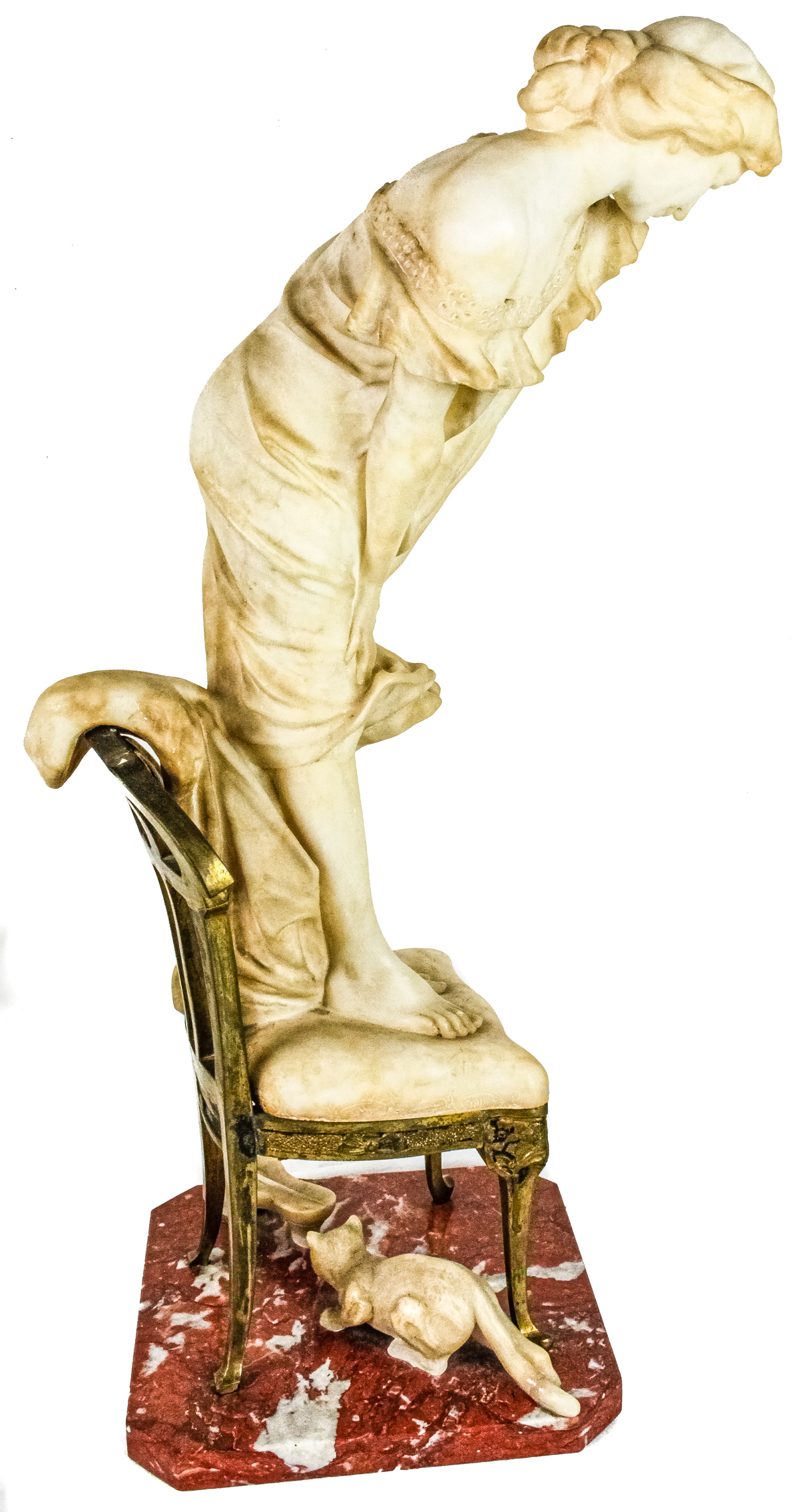FIGURA DE ESCUELA ITALIANA CIRCA 1900