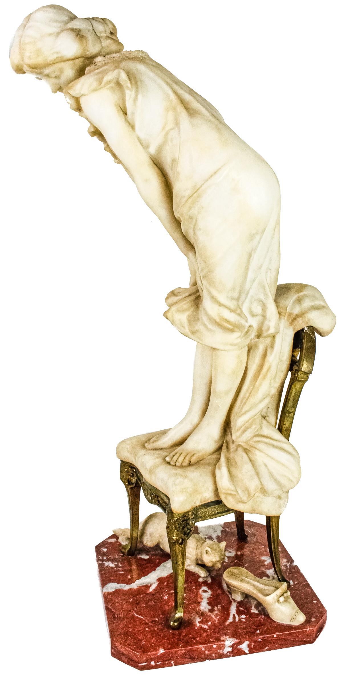 FIGURA DE ESCUELA ITALIANA CIRCA 1900