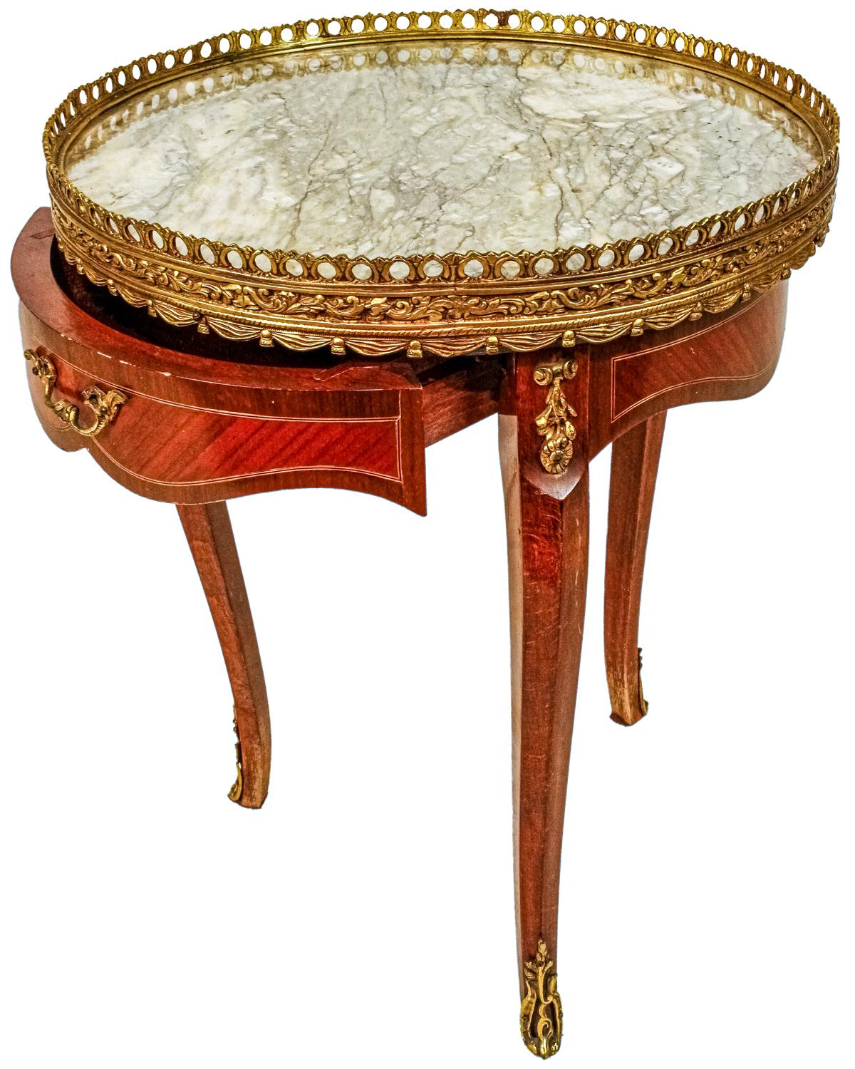 MESITA AUXILIAR FRANCESA DE MEDIADOS DE SIGLO XX