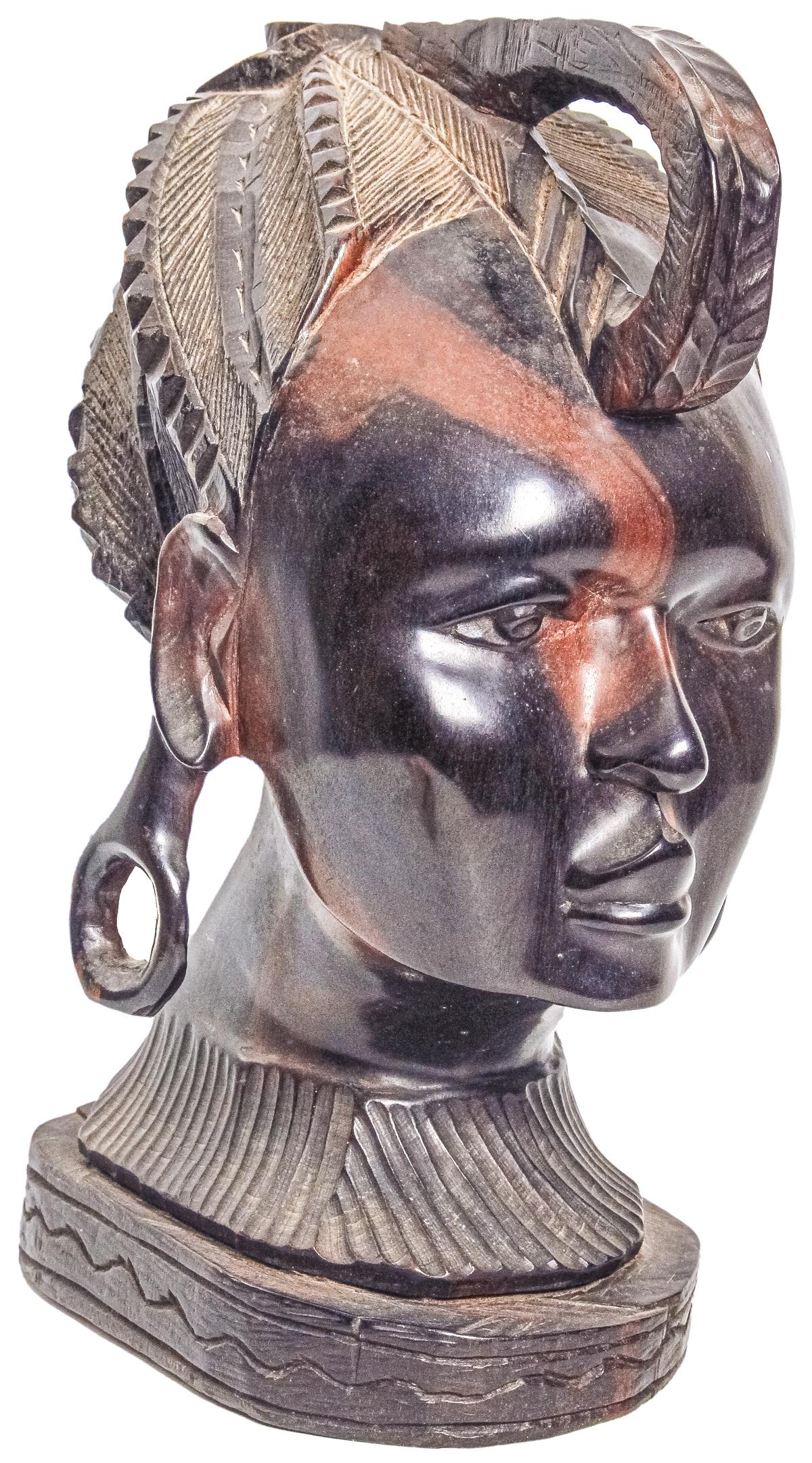 BUSTO AFRICANO DE MEDIADOS DEL S.XX