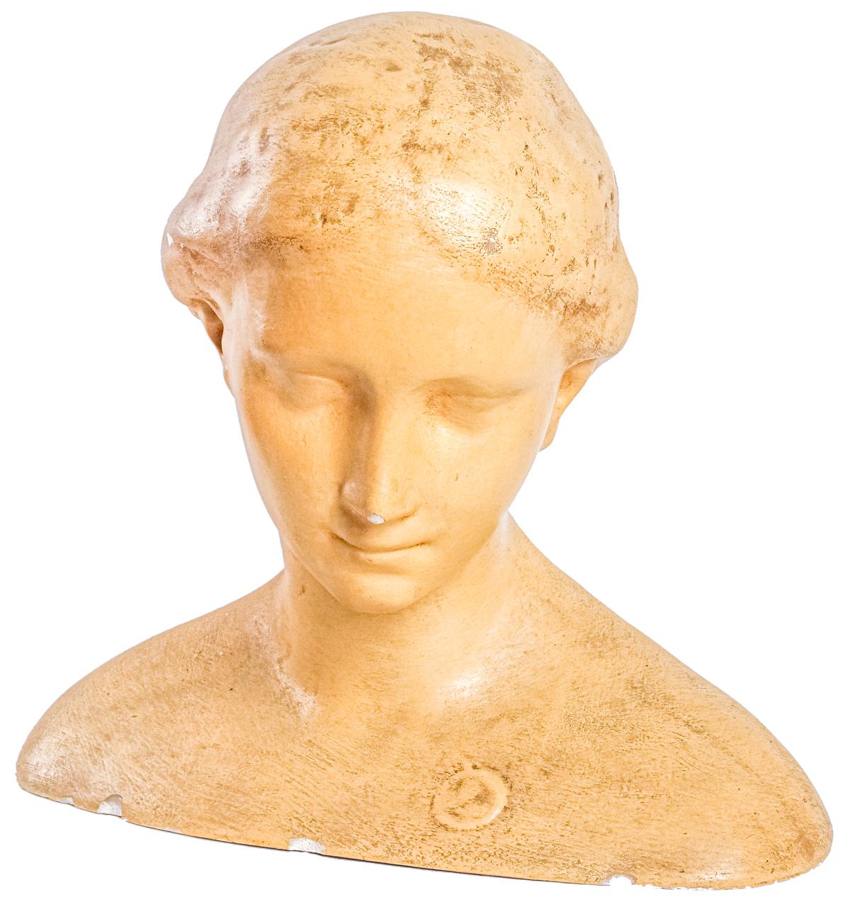 BUSTO EN ESTUCO DEL PRIMER TERCIO DEL S.XX