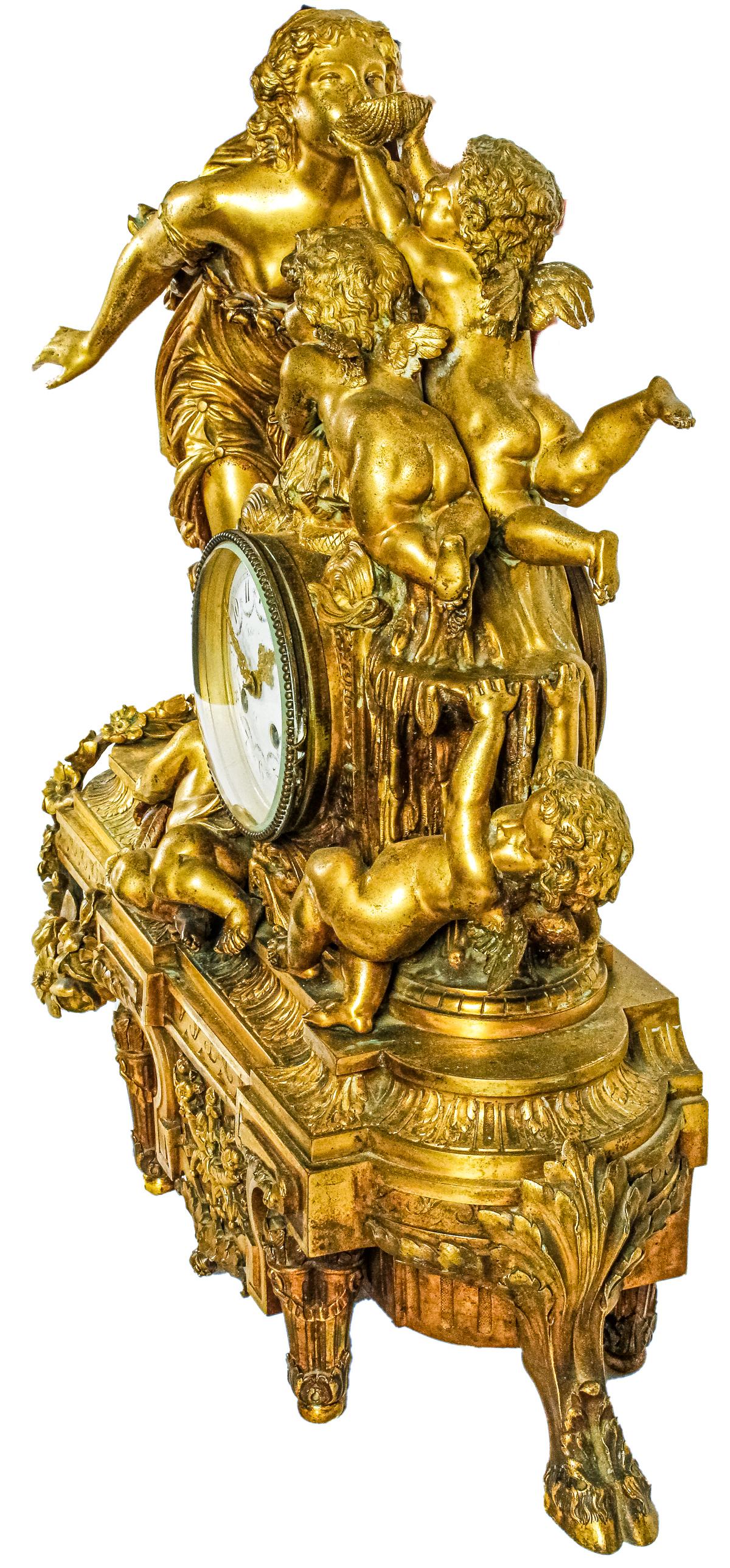 RELOJ FRANCÉS DE SOBREMESA DE FINALES DEL S.XIX