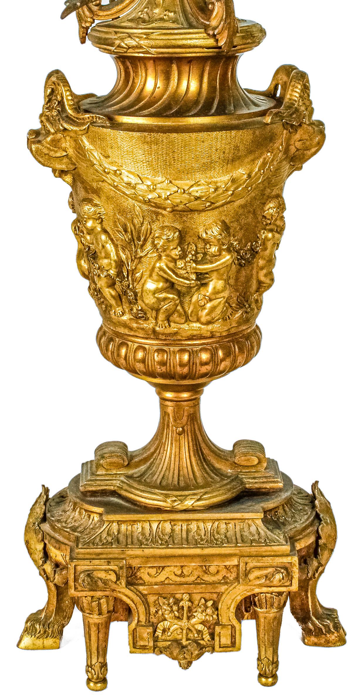 RELOJ FRANCÉS DE SOBREMESA DE FINALES DEL S.XIX