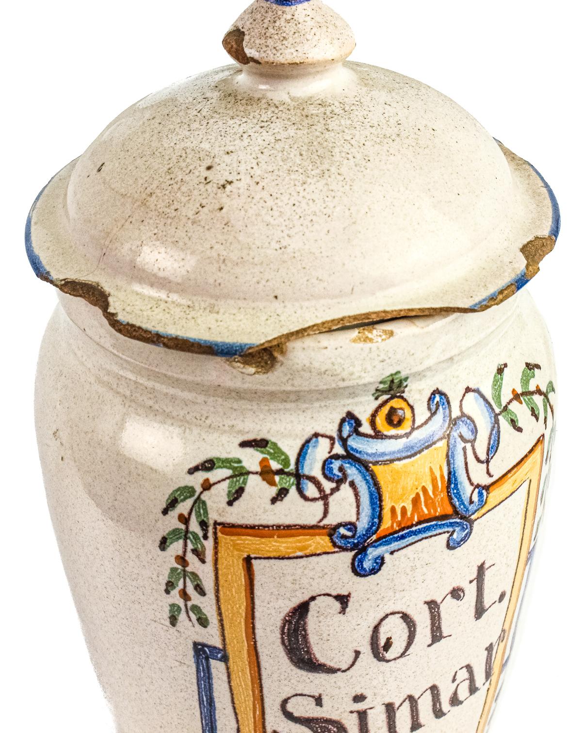 TARRO DE FARMACIA DE BANYOLES S.XIX