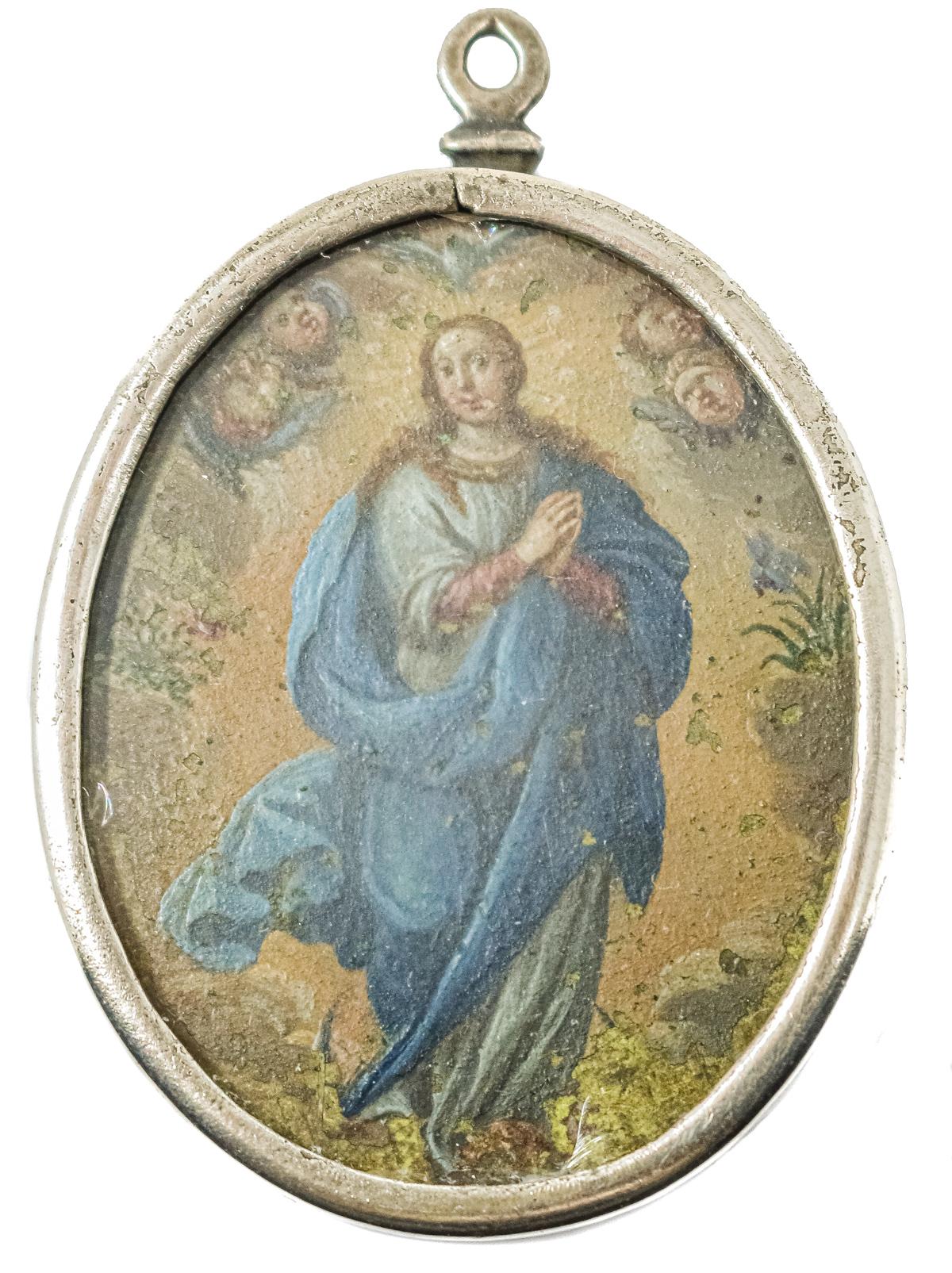 MEDALLÓN CON IMAGEN CIRCA 1800