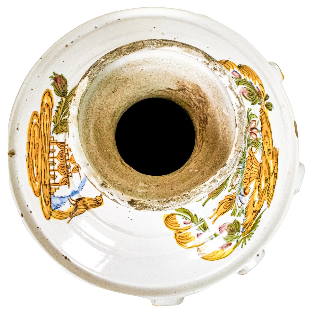 AGUAMANIL EN CERÁMICA DE RIBESALBES DEL S.XIX