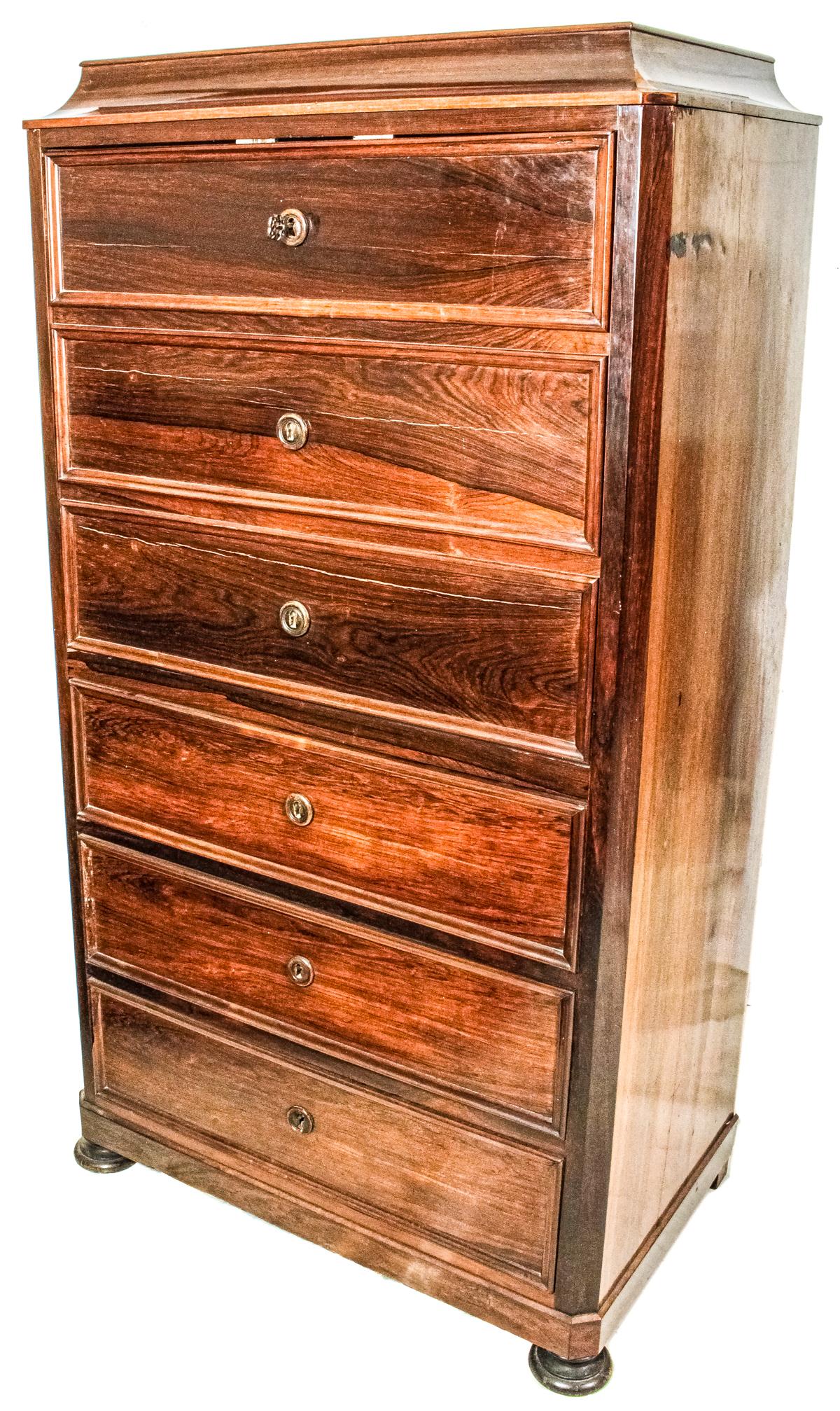 MUEBLE ABATANT FRANCÉS DE MEDIADOS DEL S.XIX