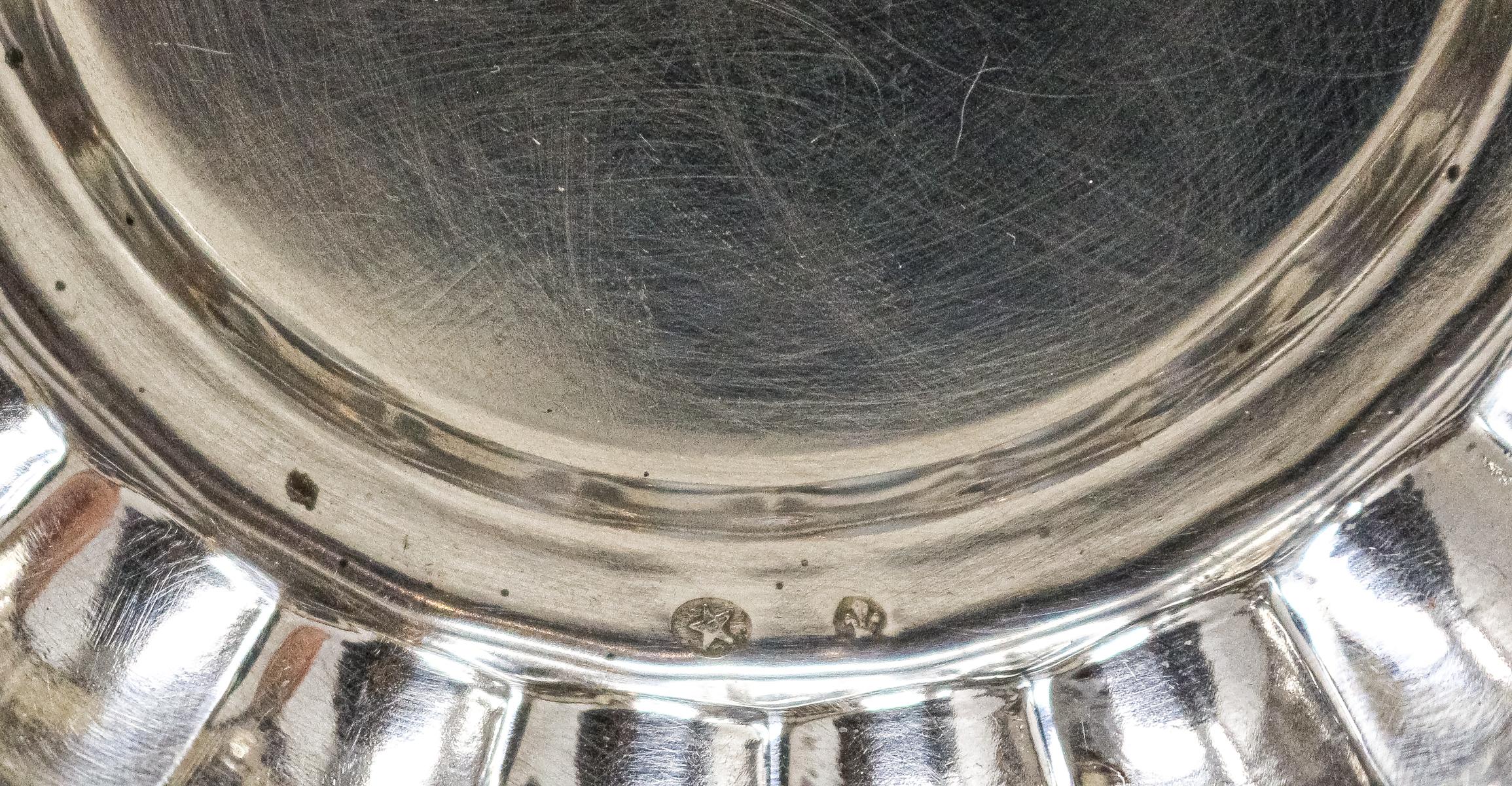 COLECCIÓN DE SIETE CENTRITOS DE PLATA