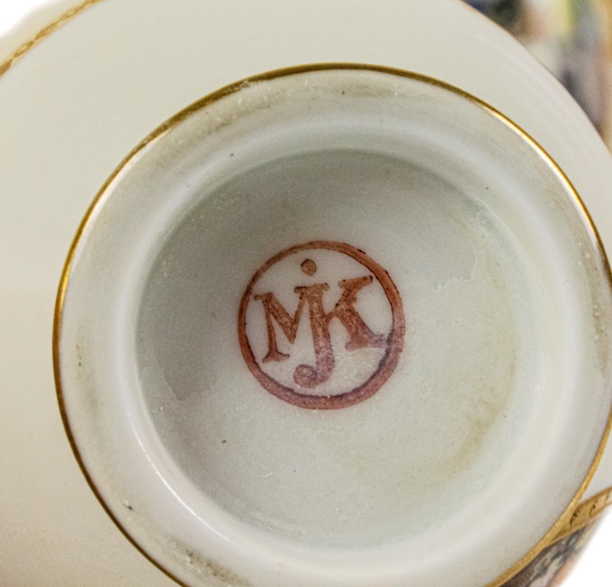 JUEGO DE CAFÉ DE PORCELANA VIENESA