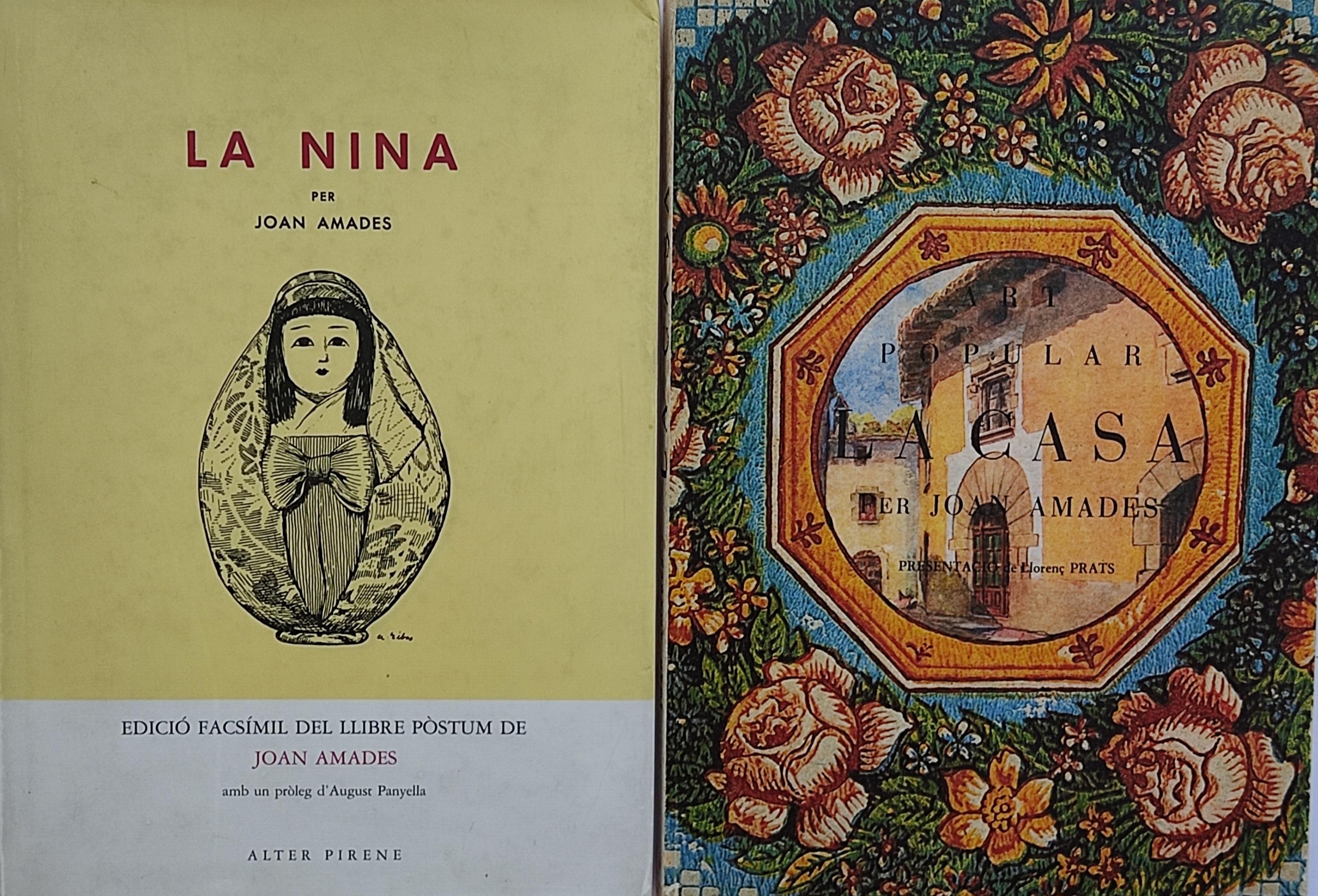 DOS LIBROS DE JOAN AMADES.   