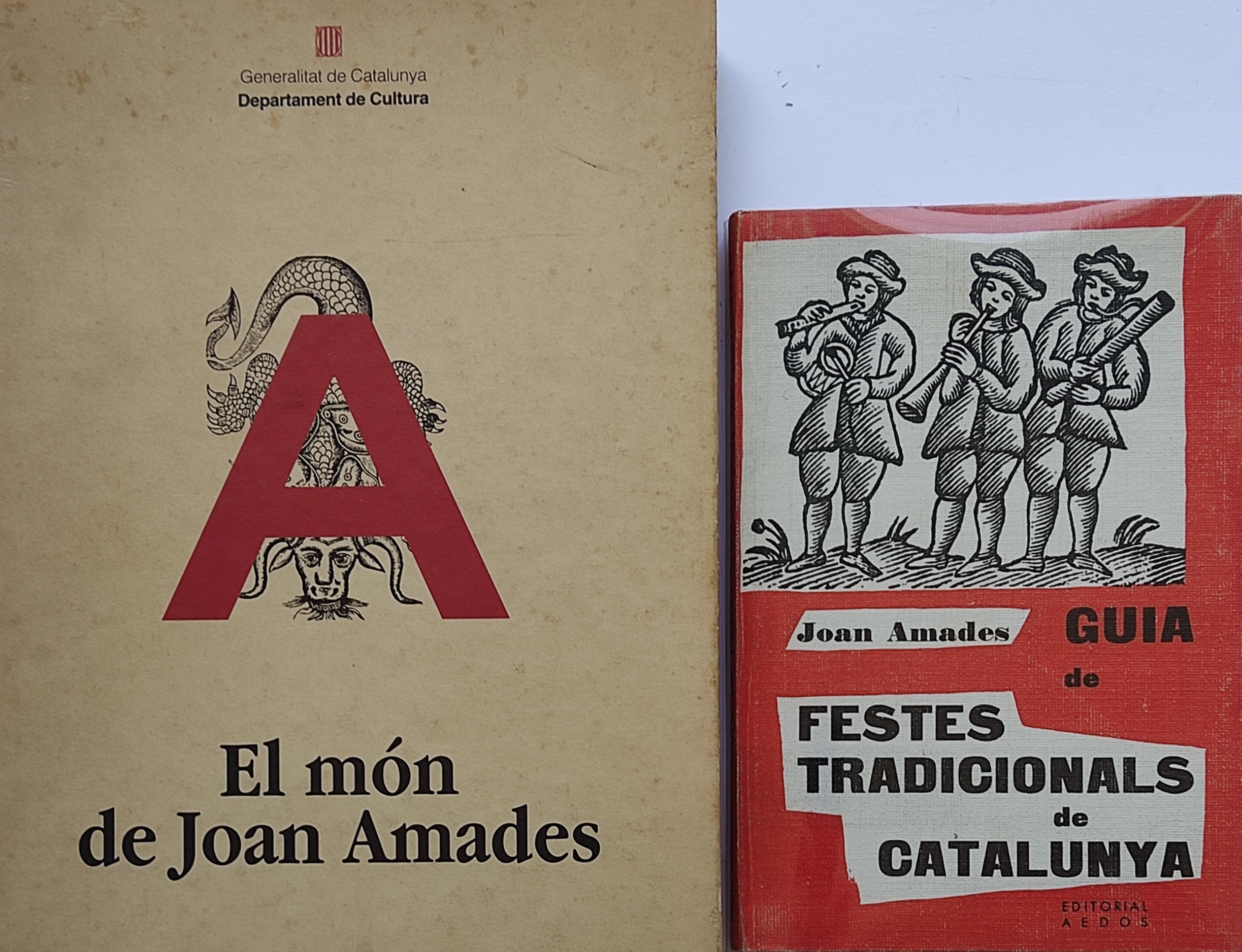 DOS LIBROS. JOAN AMADES.    