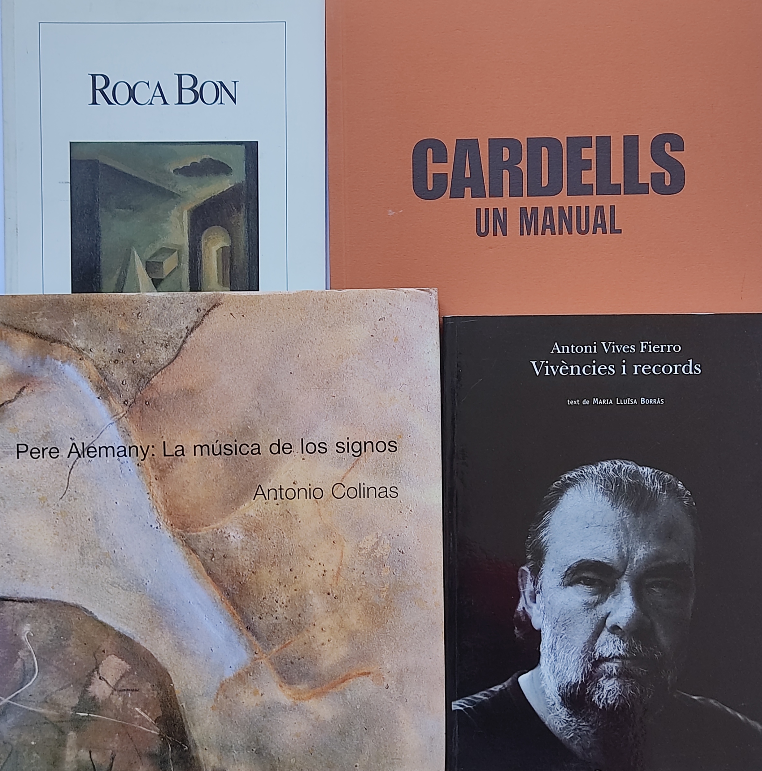 CUATRO MONOGRAFÍAS SOBRE ARTISTAS  CATALANES CONTEMPORÁNEOS