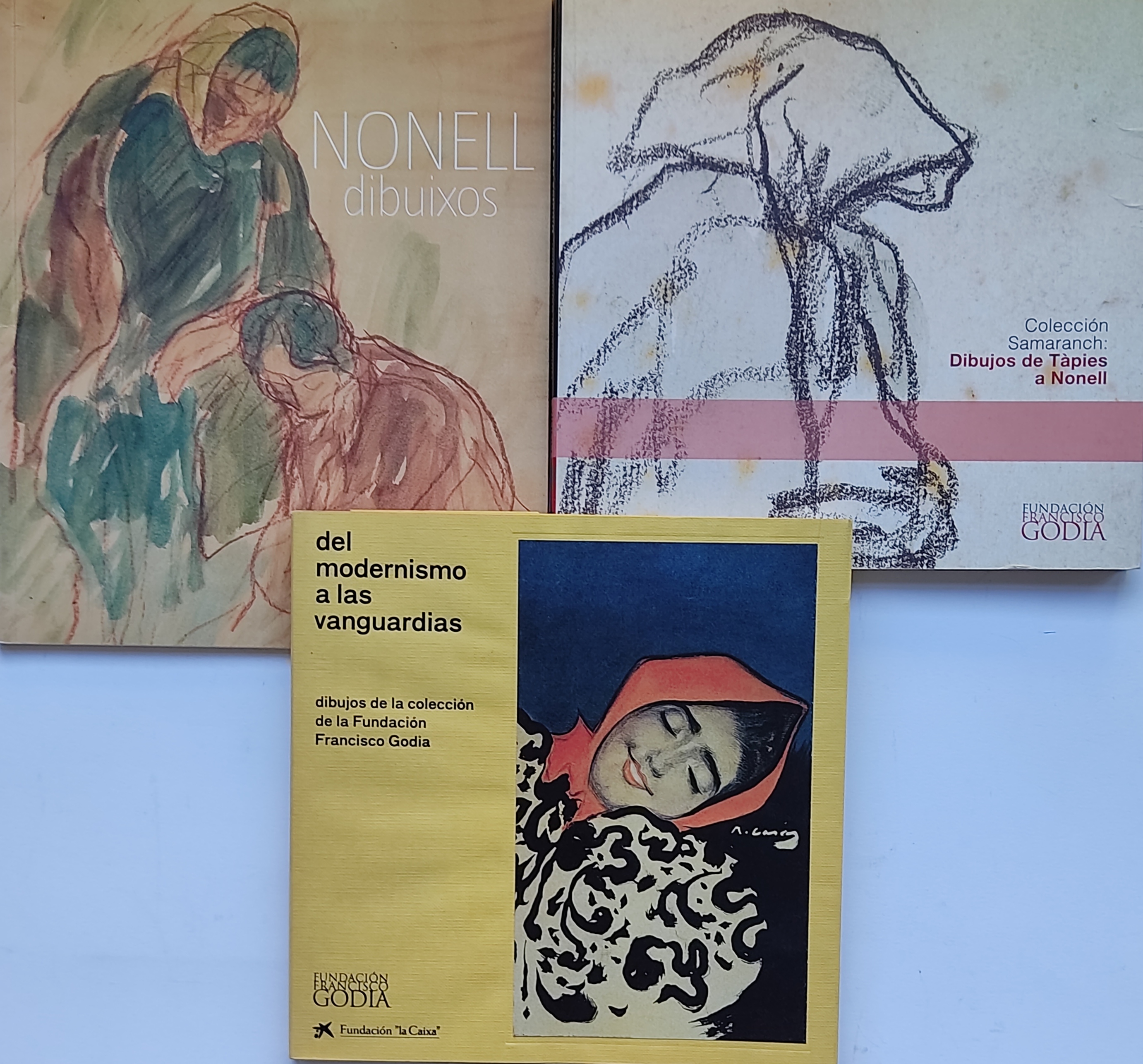TRES LIBROS-CATÁLOGO SOBRE ARTISTAS CATALANES.   