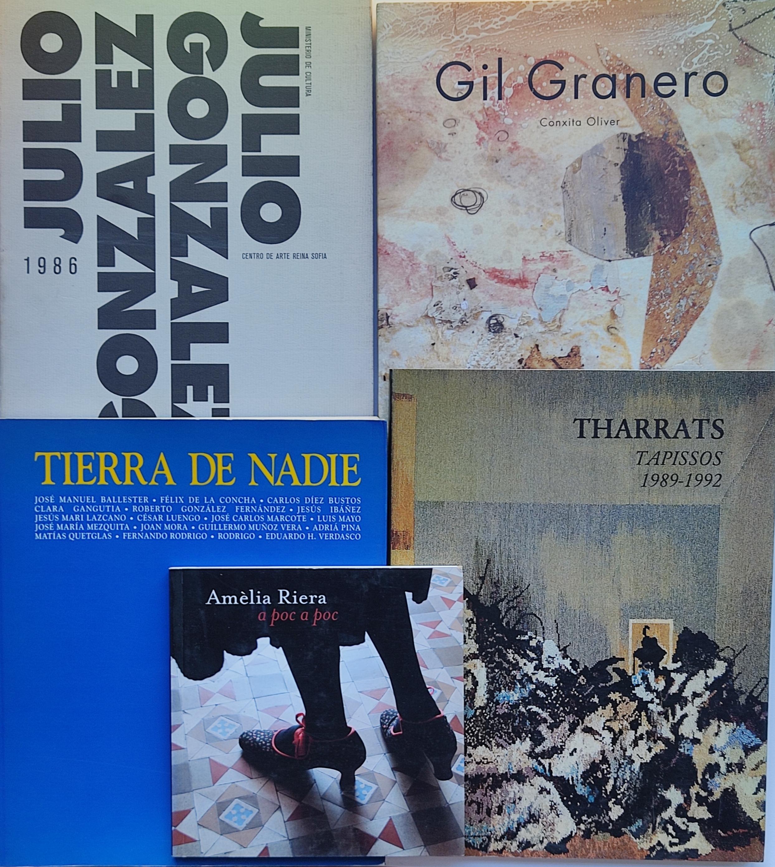 CINCO PUBLICACIONES SOBRE ARTISTAS CONTEMPORÁNEOS.