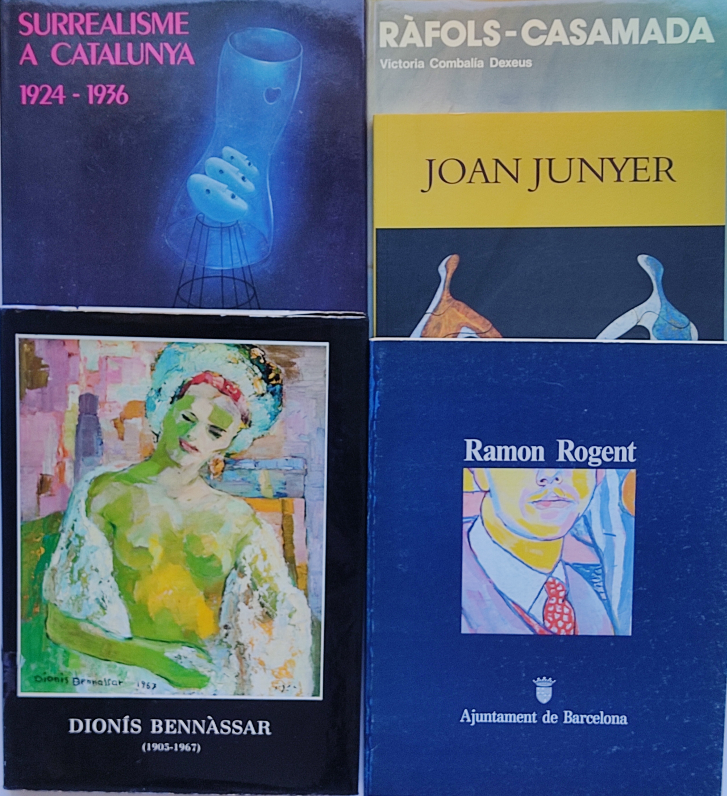 5 LIBROS SOBRE ARTISTAS CATALANES MODERNOS Y CONTEMPORANEOS