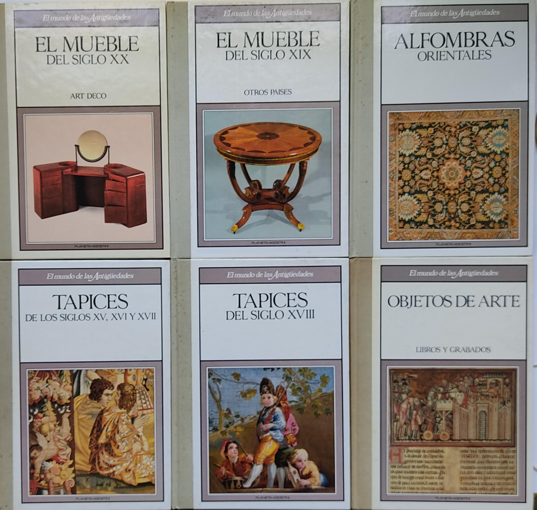 SEIS LIBROS DE LA COLECCIÓN EL MUNDO DE LAS ANTIGÜEDADES. 