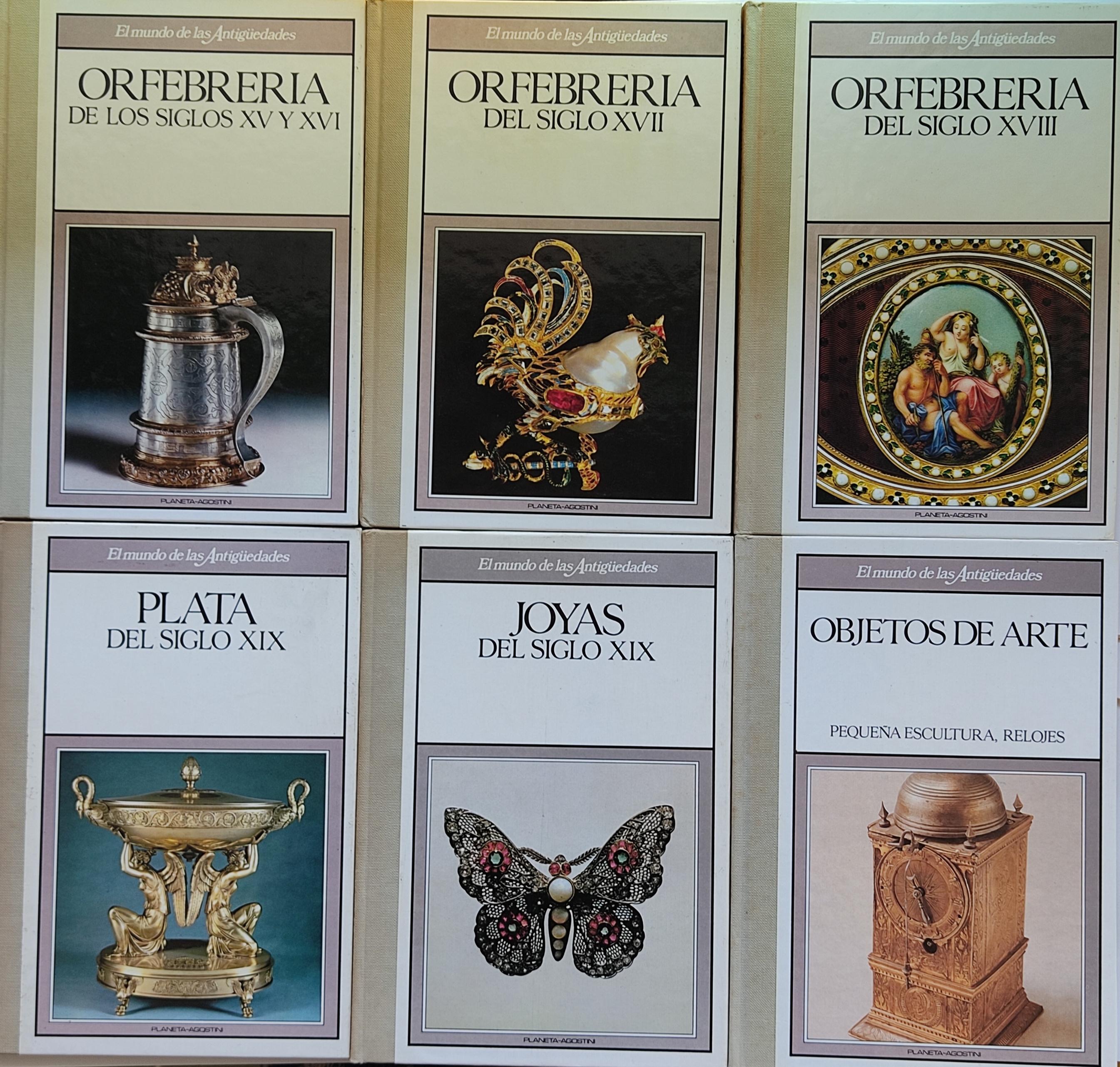 SEIS LIBROS DE LA COLECCIÓN EL MUNDO DE LAS ANTIGÜEDADES.   