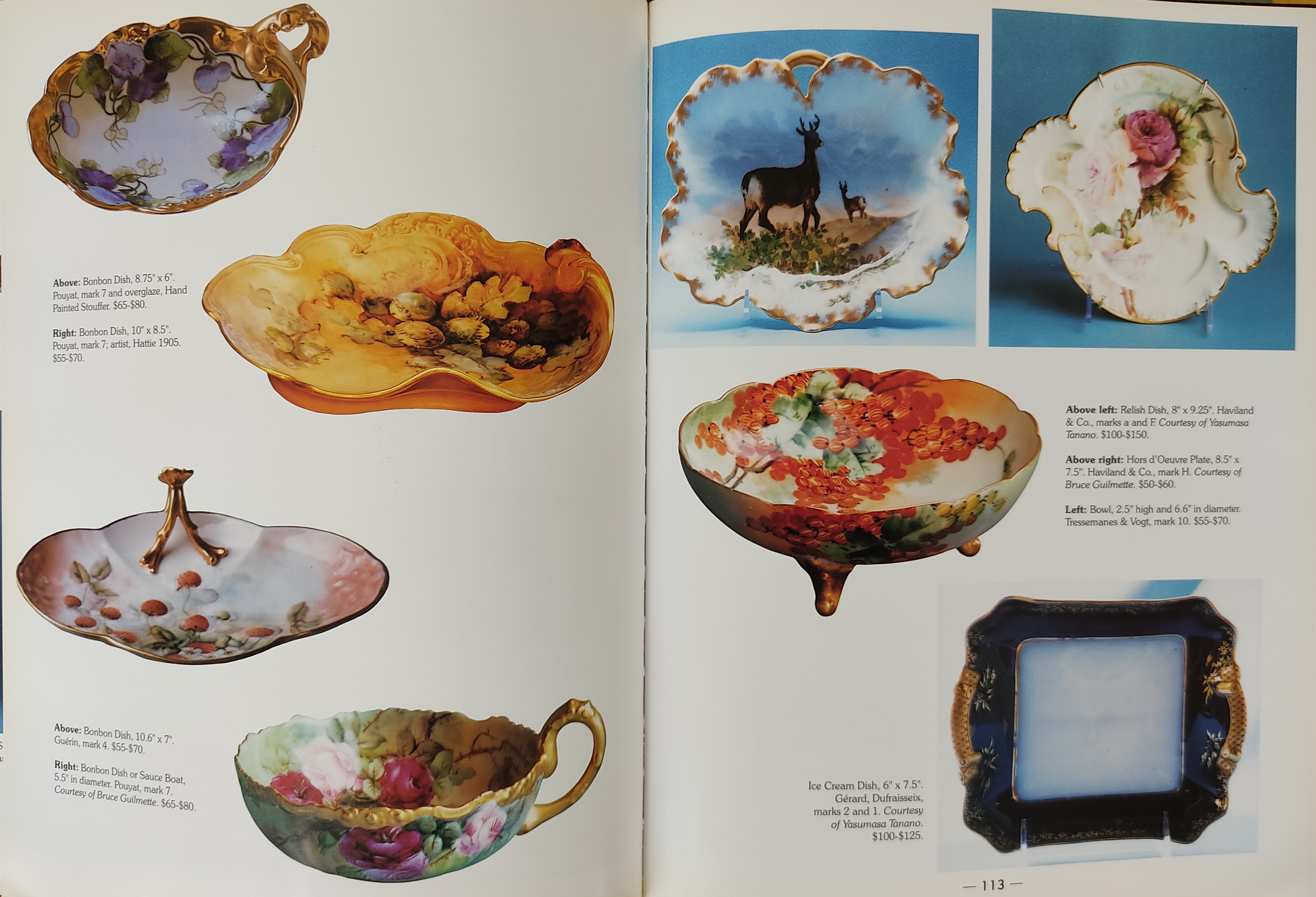 THE DECORATIVE ART OF LIMOGES.  PORCELAIN AND BOXES