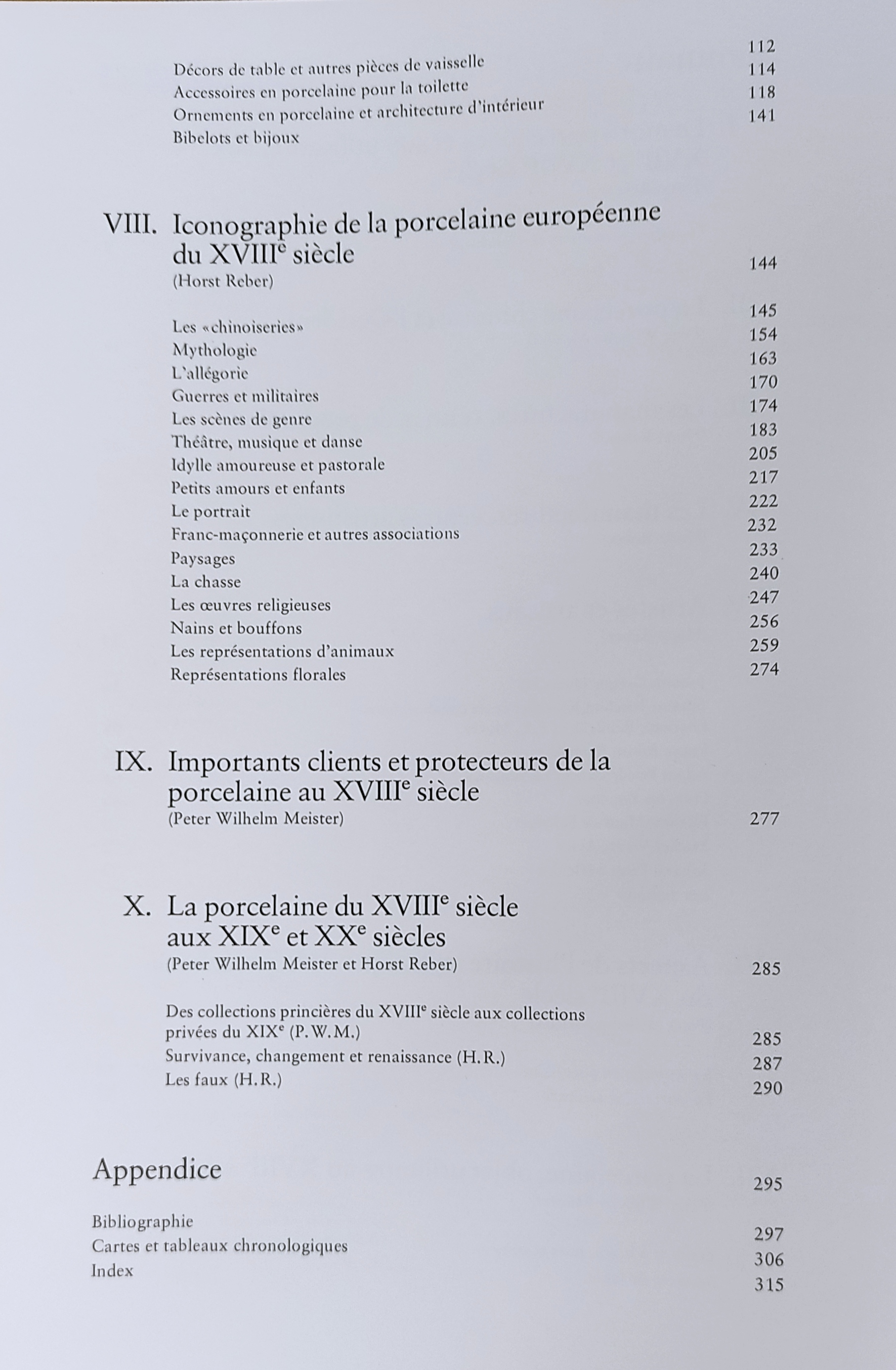 LA PORCELAINE EUROPÉENNE DU XVIIIe SIÈCLE.   