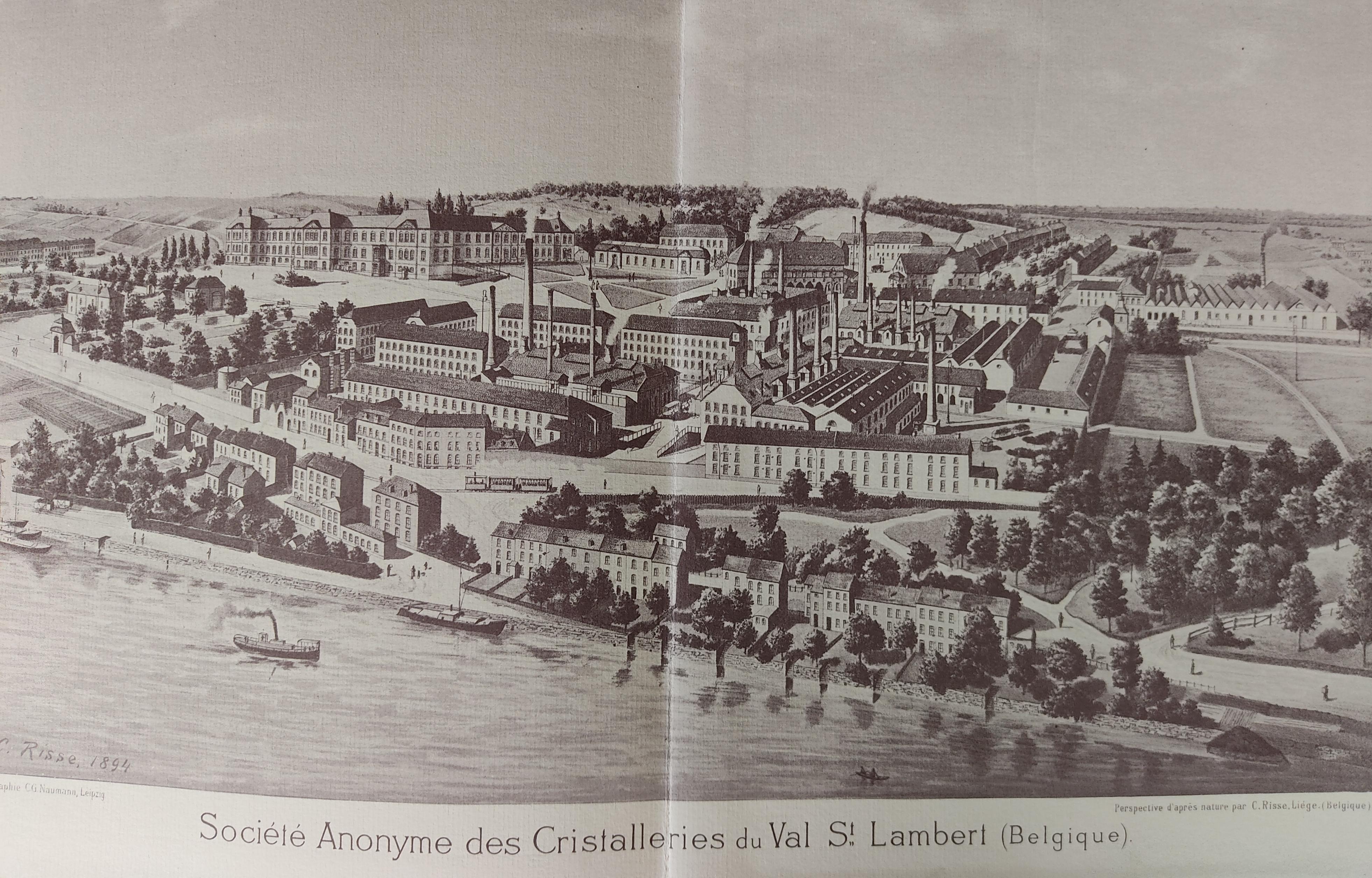 LE VAL-SAINT-LAMBERT, SES CRISTALLERIES ET L&#39;ART DU VERRE EN