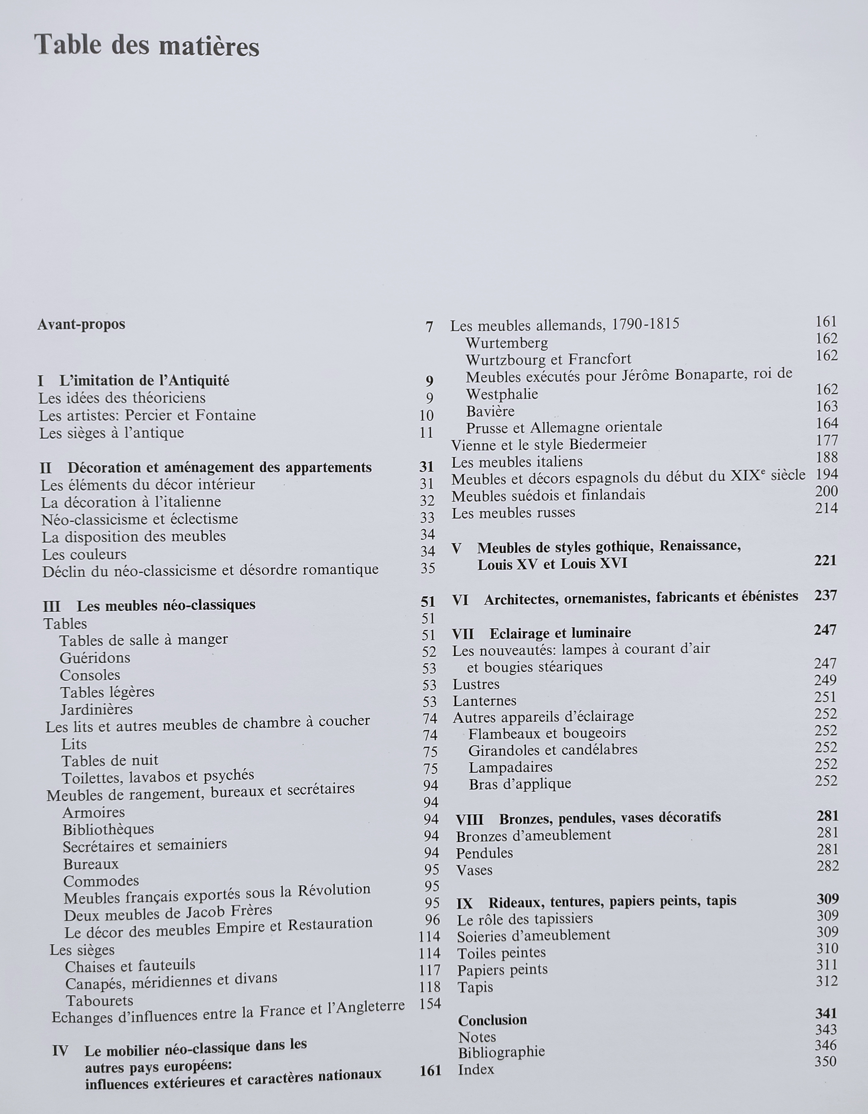 LES ARTS DÉCORATIFS DE 1790 À 1850.  