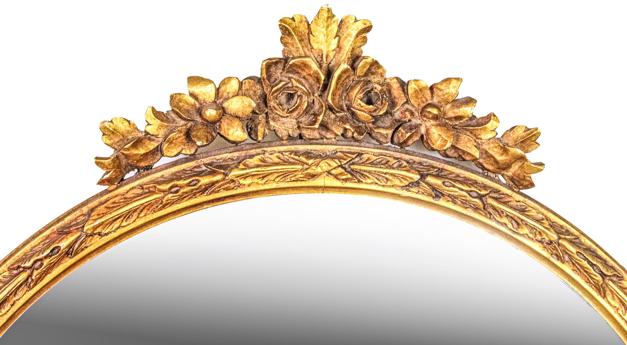 ESPEJO DE PARED CIRCULAR DE MEDIADOS DEL S.XX