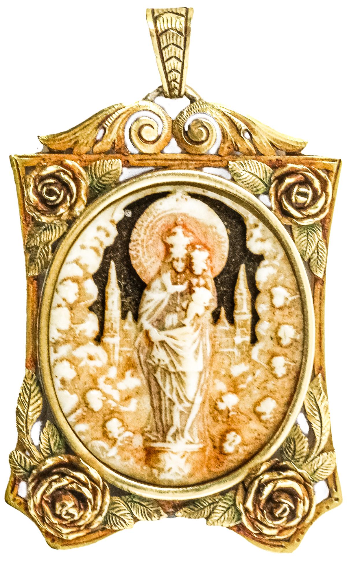 COLGANTE DEVOCIONARIO DE PPS. DEL S.XX