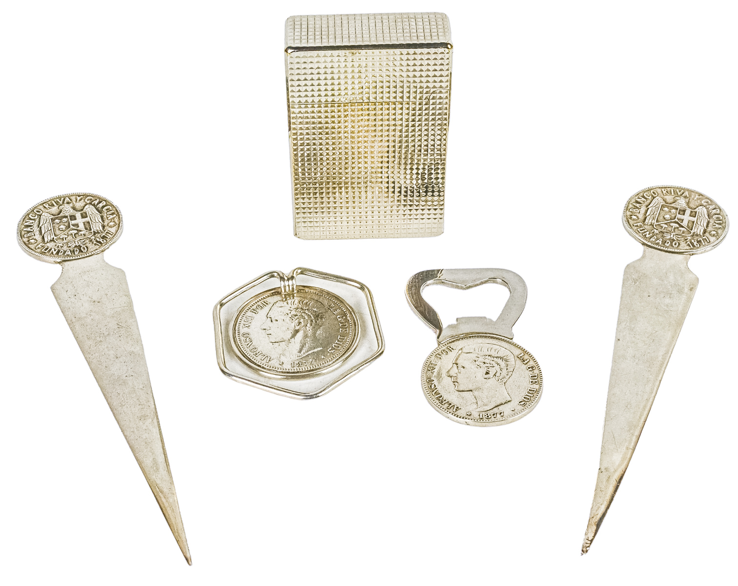 LOTE VARIADO DE PLATA DEL ÚLTIMO TERCIO DE S. XX
