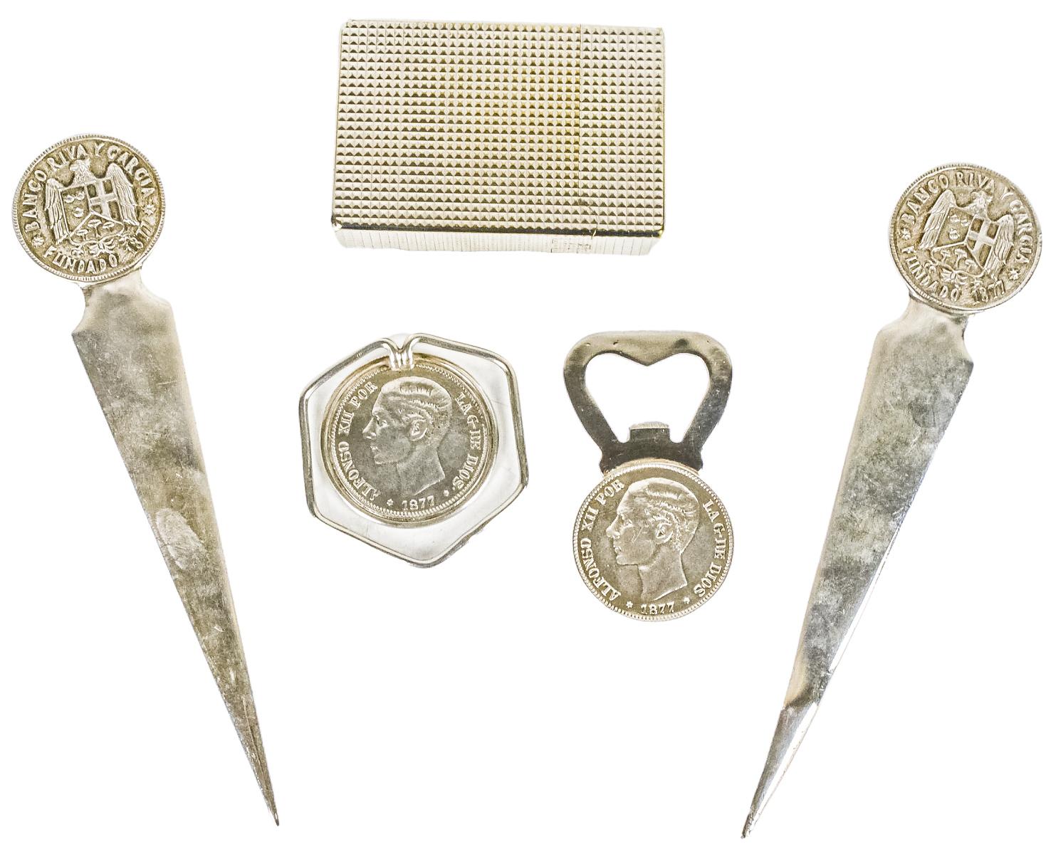 LOTE VARIADO DE PLATA DEL ÚLTIMO TERCIO DE S. XX