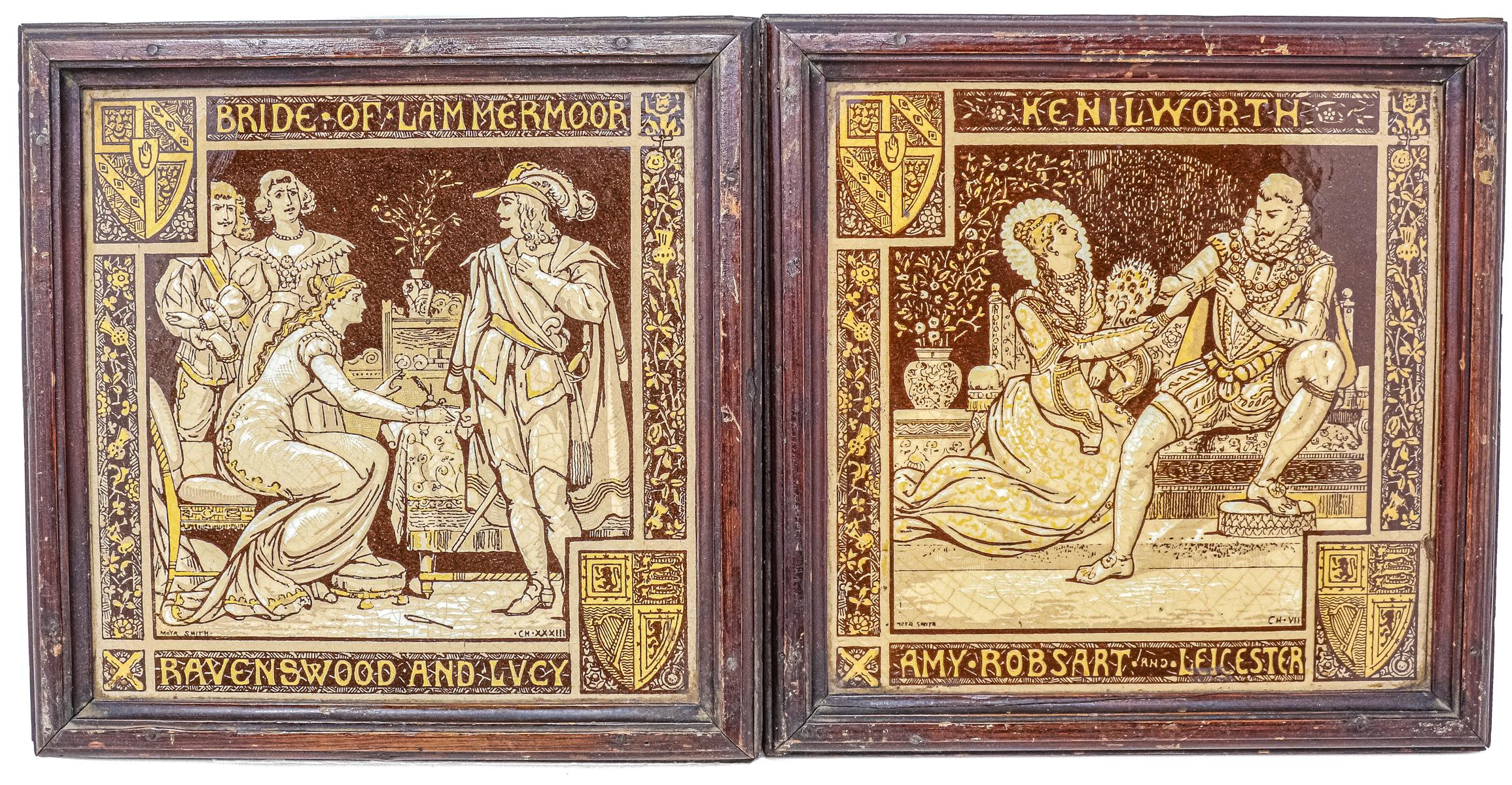 DOS AZULEJOS INGLESES DE MEDIADOS DEL S.XX