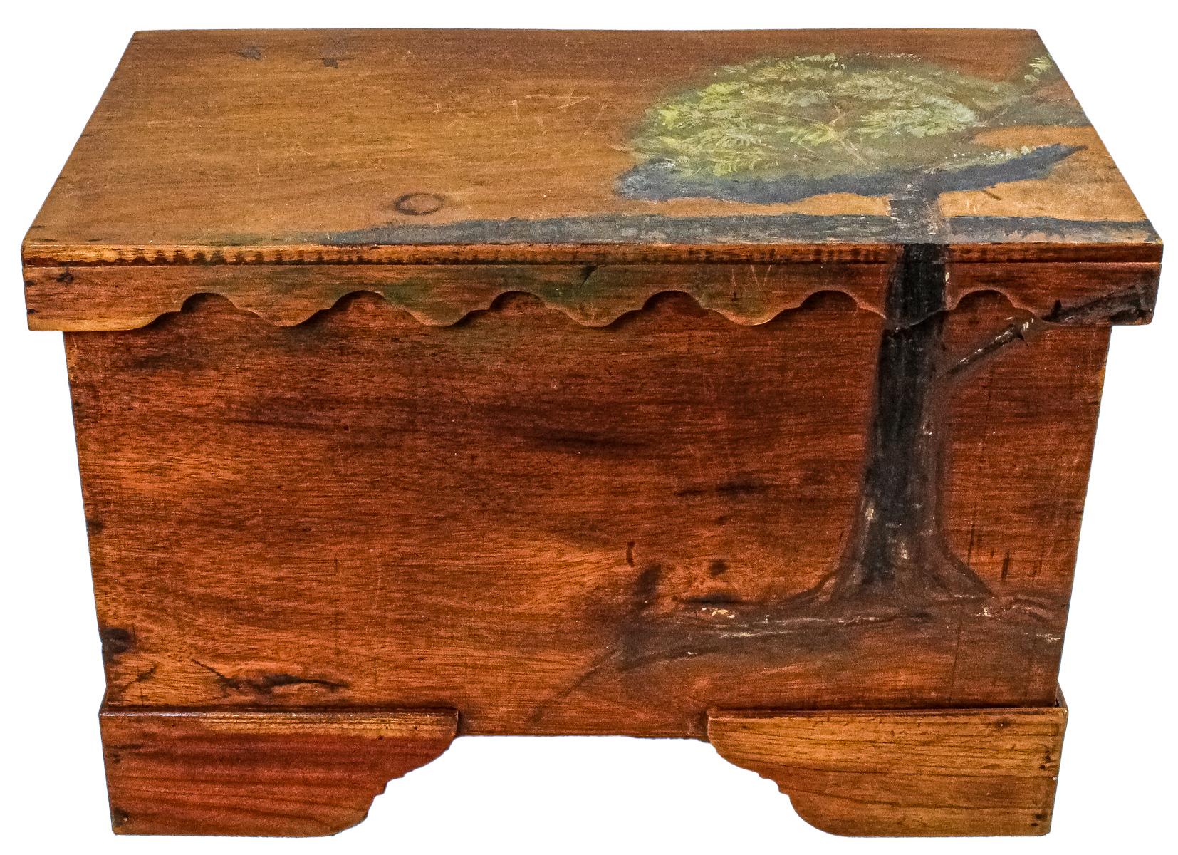 BAÚL RÚSTICO DE MEDIADOS DEL S.XX