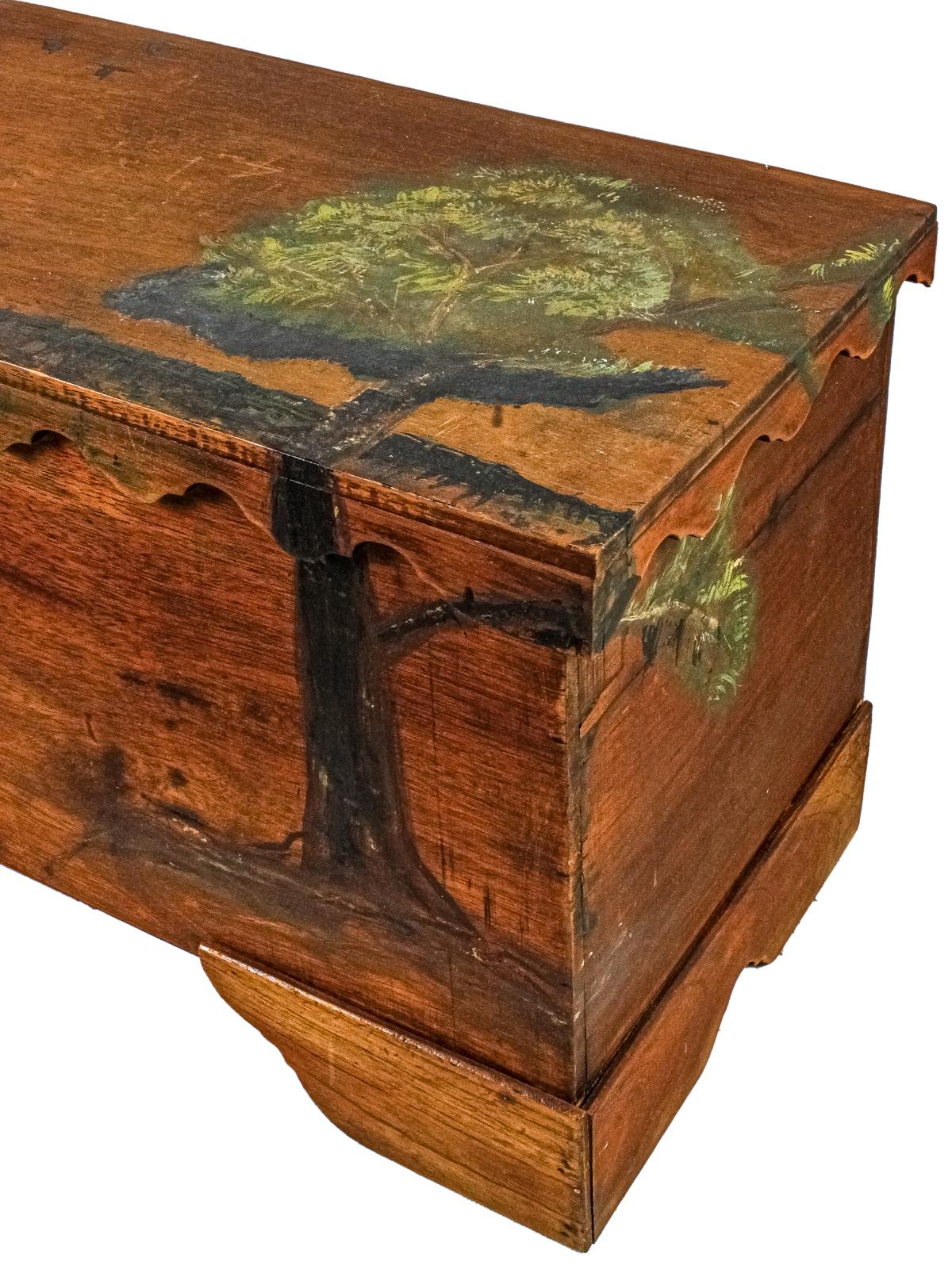 BAÚL RÚSTICO DE MEDIADOS DEL S.XX