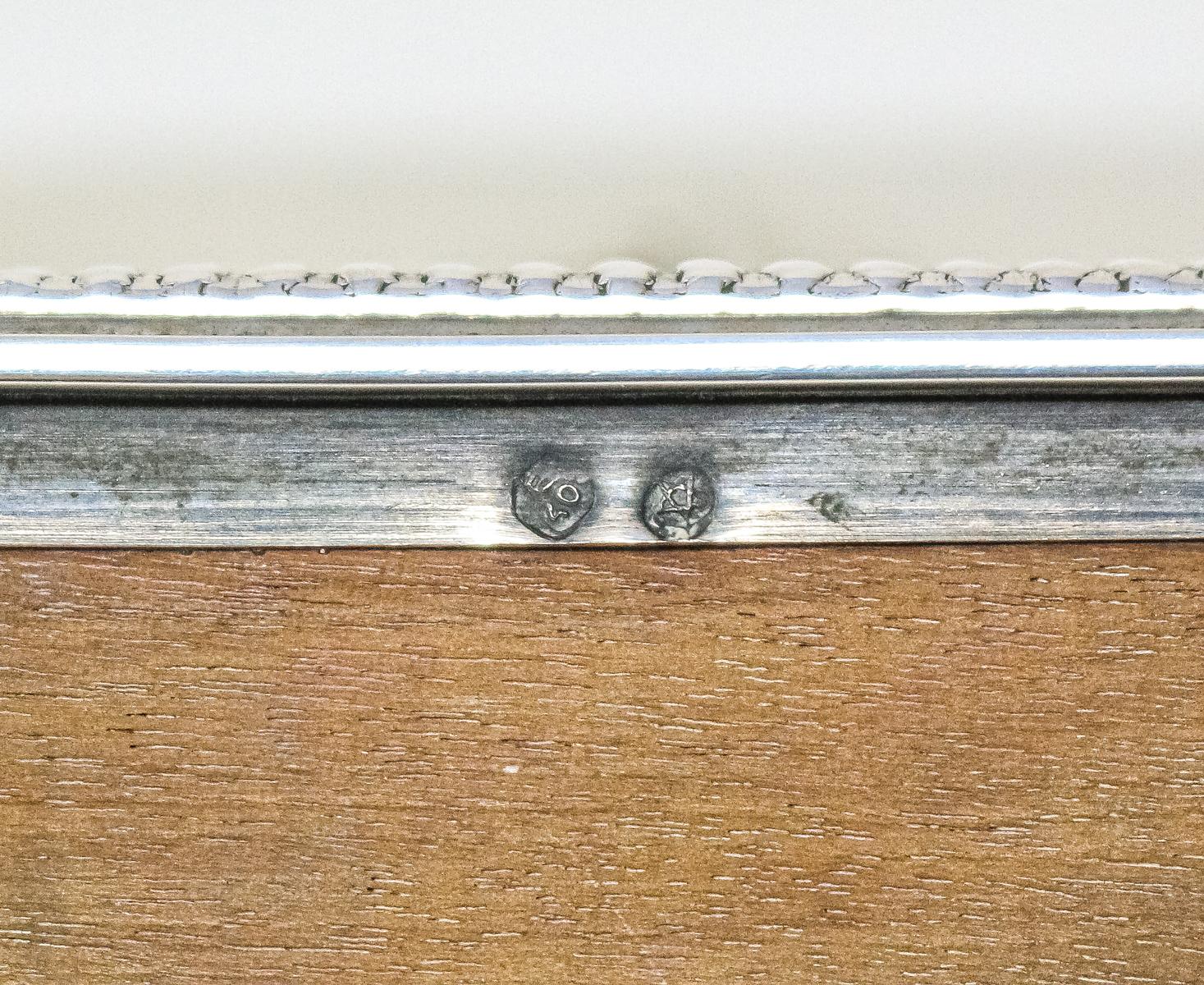 DOS CAJAS TABAQUERAS EN PLATA DE MEDIADOS DEL S.XX